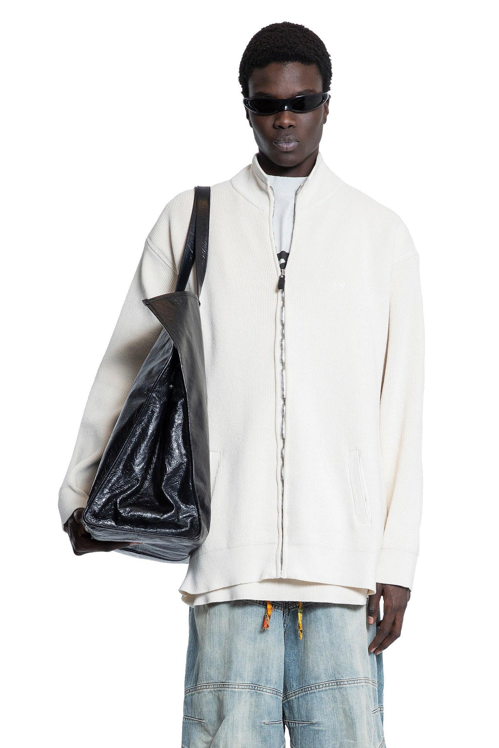 Оригінальна Intertwined Zip-Up Sweater Balenciaga – боковий вид