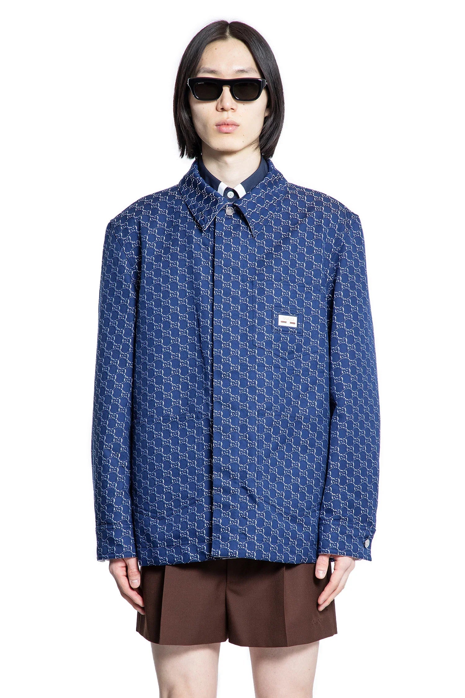 Cotton Gg Jacquard Jacket Gucci – Гарантія оригінальності – вид ззаду