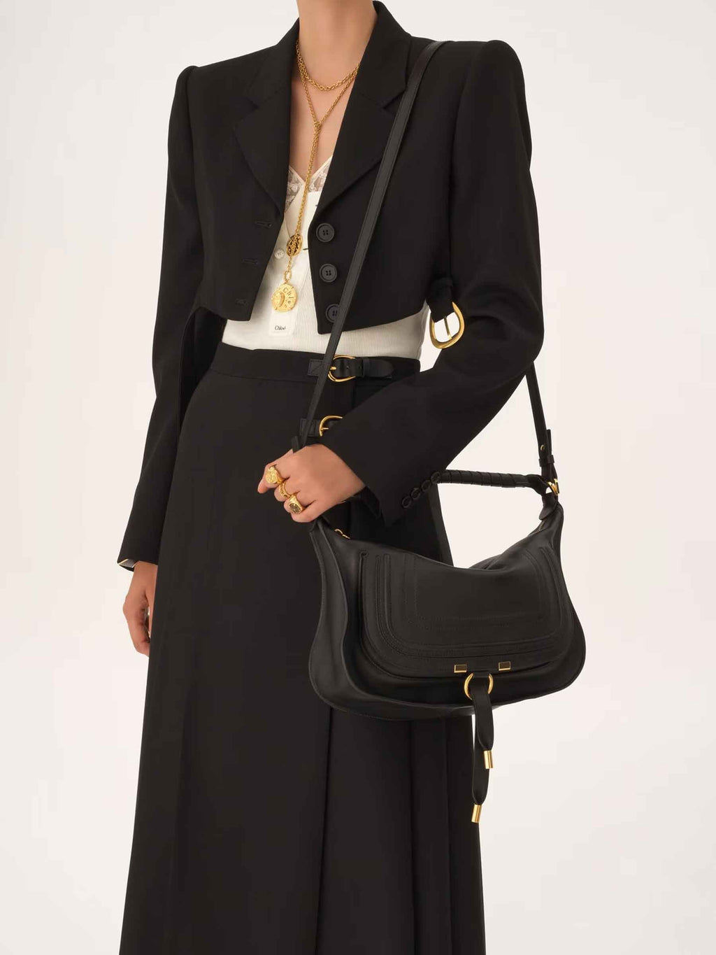 Marcie Leather Bag Chloe оригінал – Купити в Україні – вид ззаду