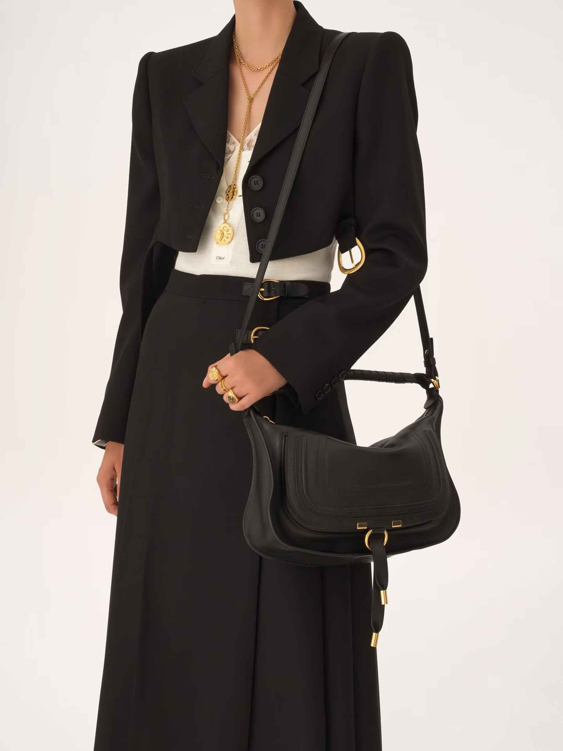 Marcie Leather Bag Chloe оригінал – Купити в Україні – вид ззаду