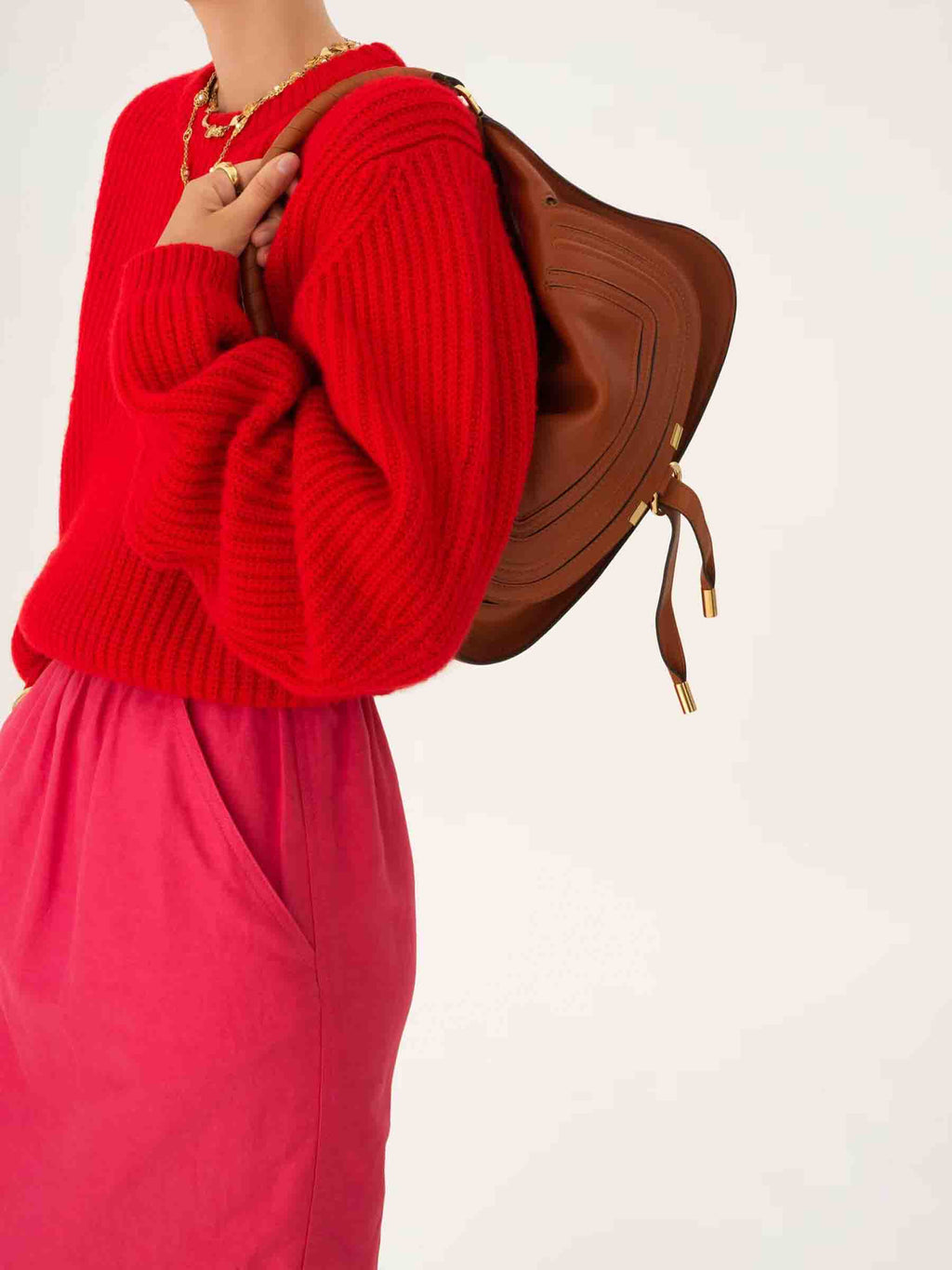 Marcie Leather Bag Chloe оригінал – Купити в Україні – вид ззаду