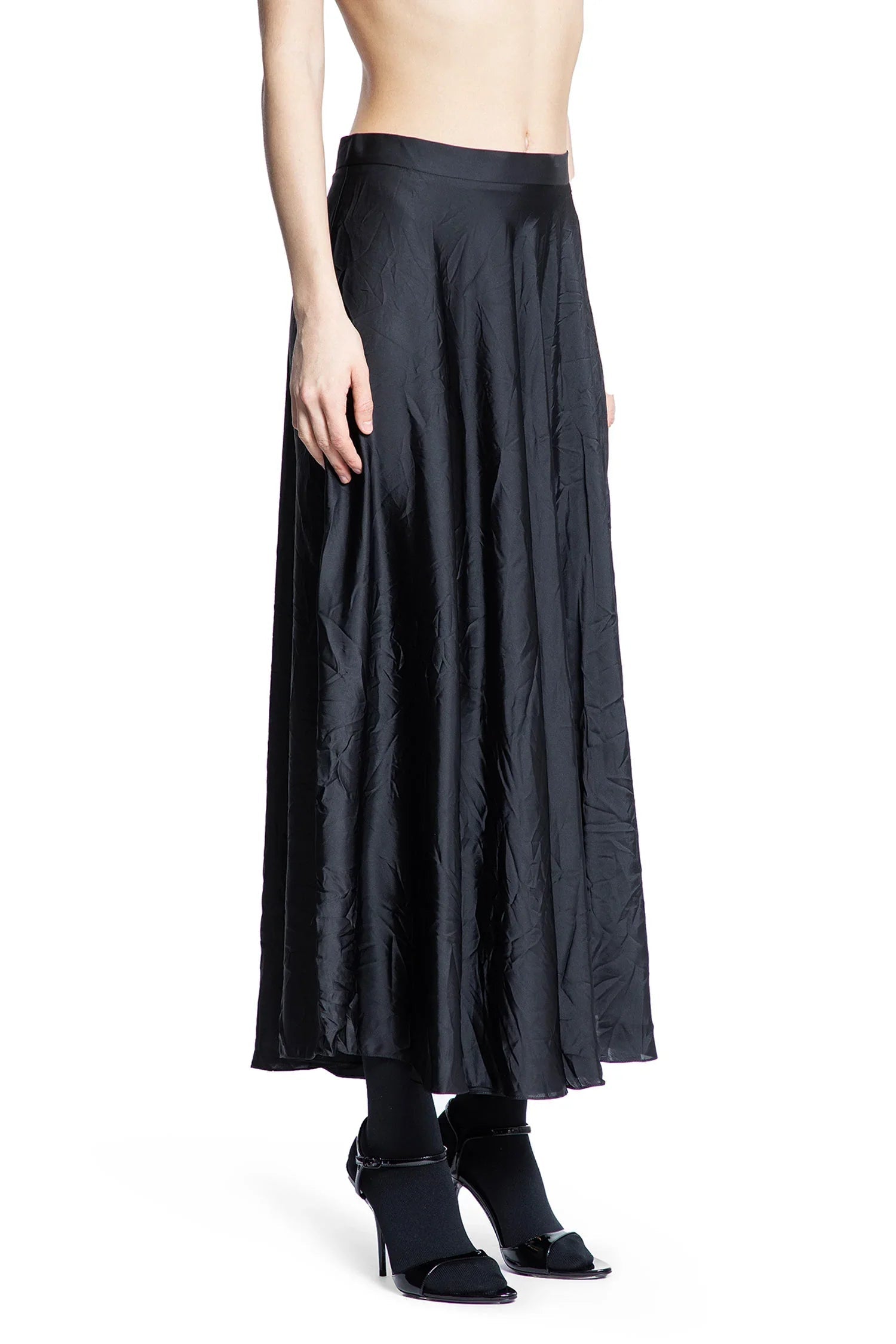 Оригінальна Asymmetric Skirt In Satin Balenciaga – детальний вид