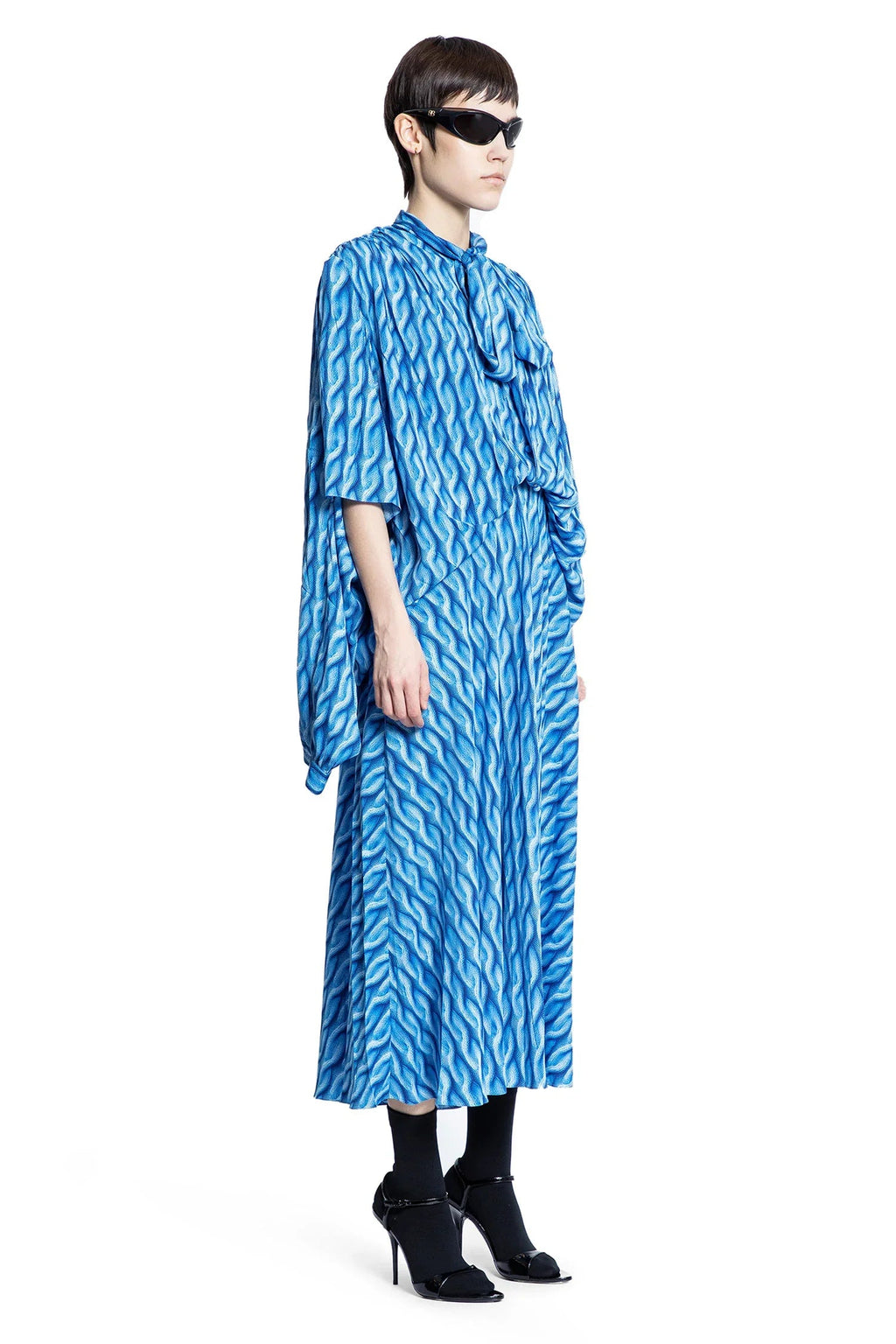 Printed Double Sleeve Dress Balenciaga оригінал – Купити в Україні – детальний вид