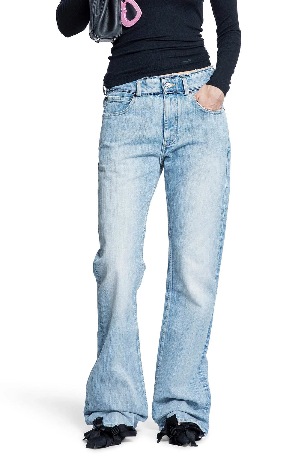 Low-Waisted Jeans Balenciaga оригінал – Купити в Україні – боковий вид