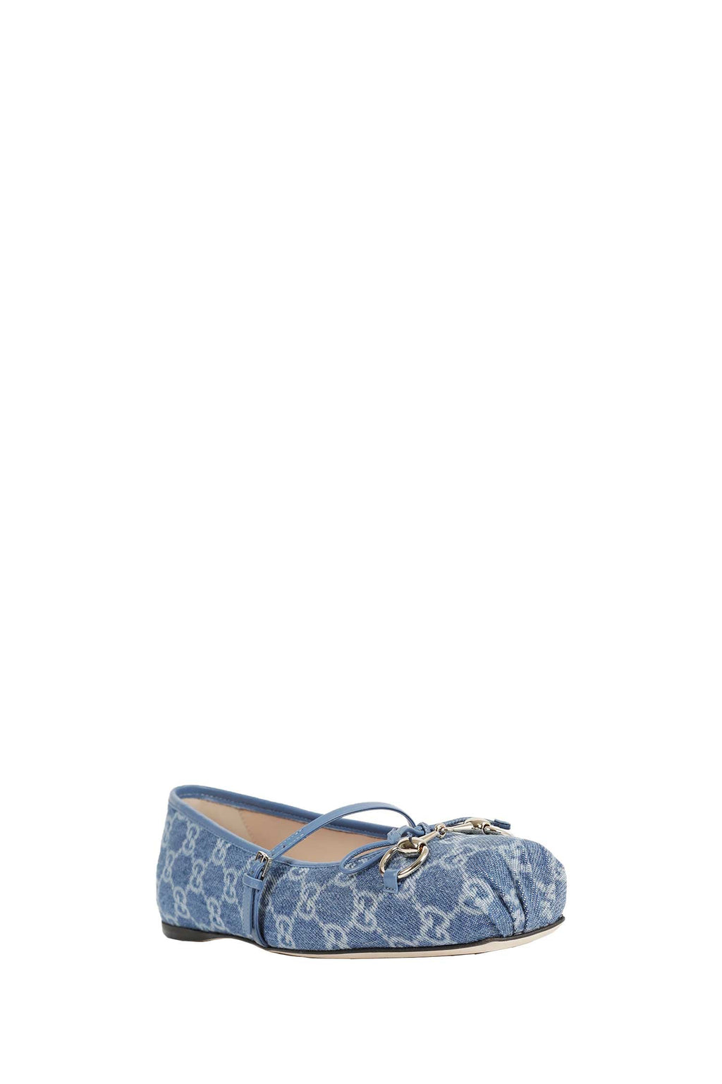 Horsebit Denim Ballet Flats Gucci – Гарантія оригінальності – вид ззаду