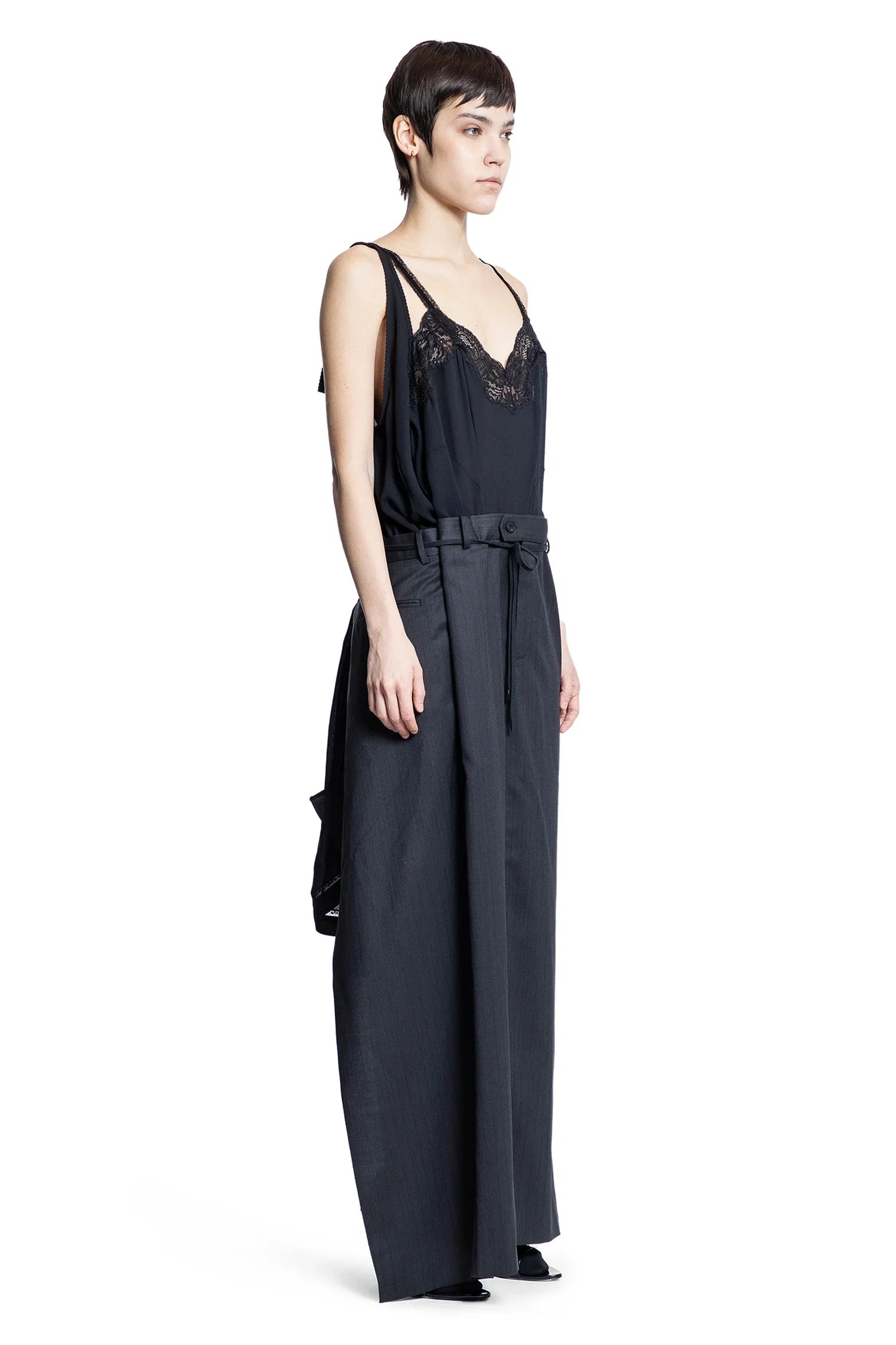 Оригінальна Patched Slip Dress In Technical Georgette Balenciaga – детальний вид