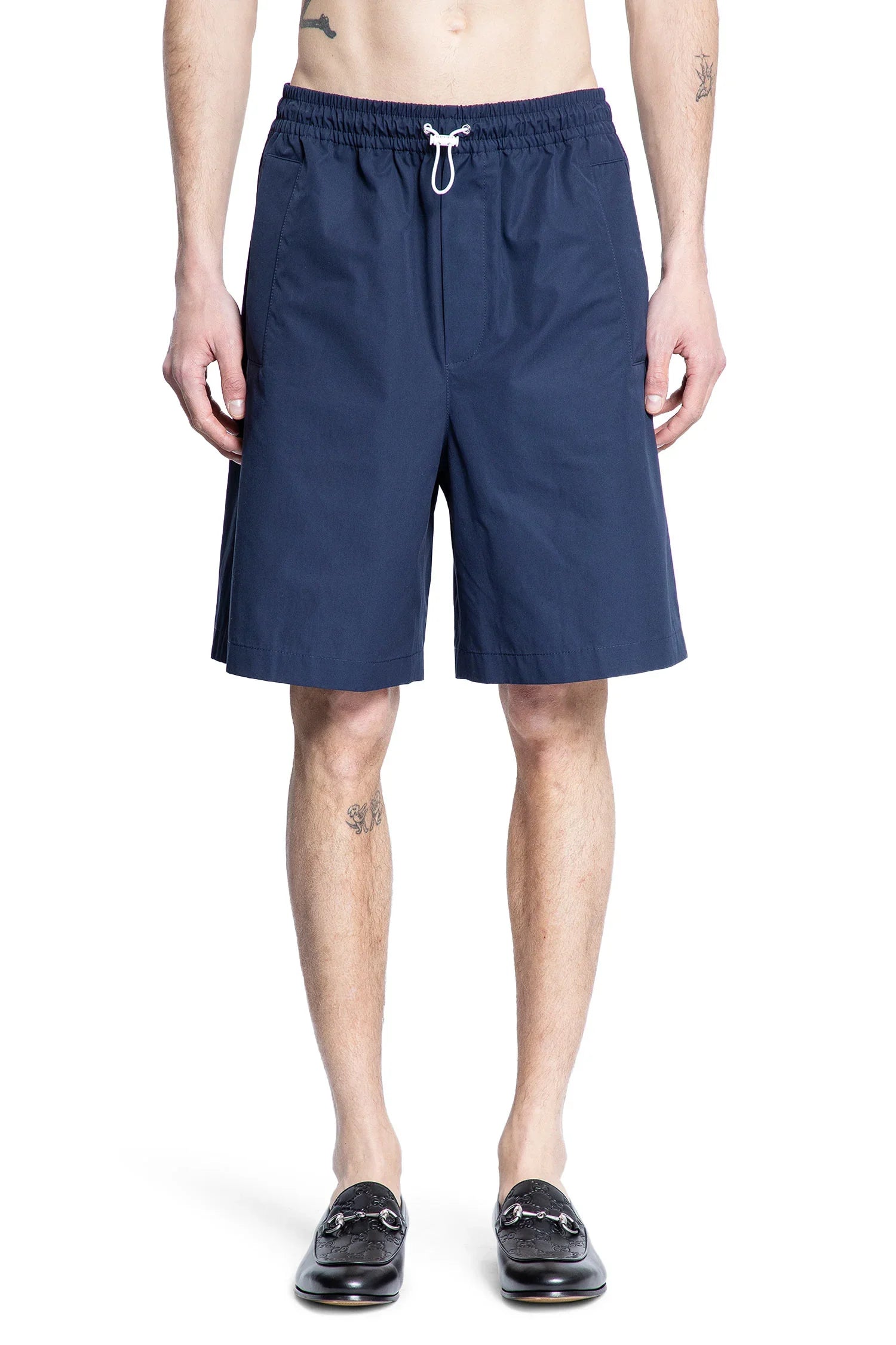 Оригінальна Cotton Poplin Shorts Gucci – вид ззаду