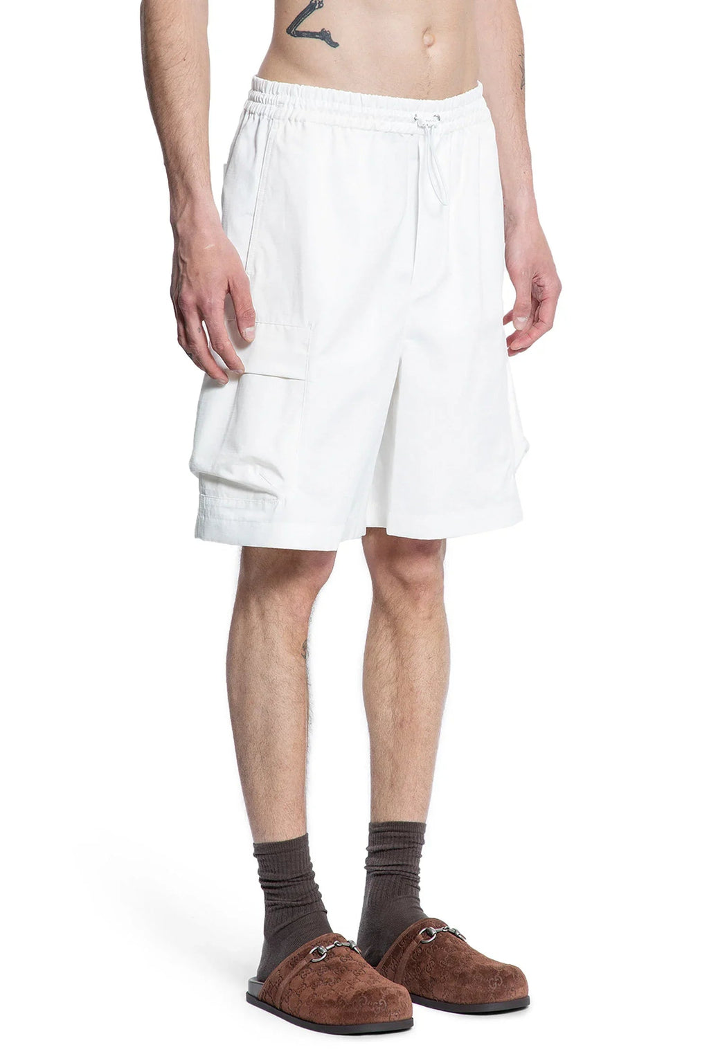 Оригінальна Web Cotton Ripstop Cargo Shorts Gucci – детальний вид