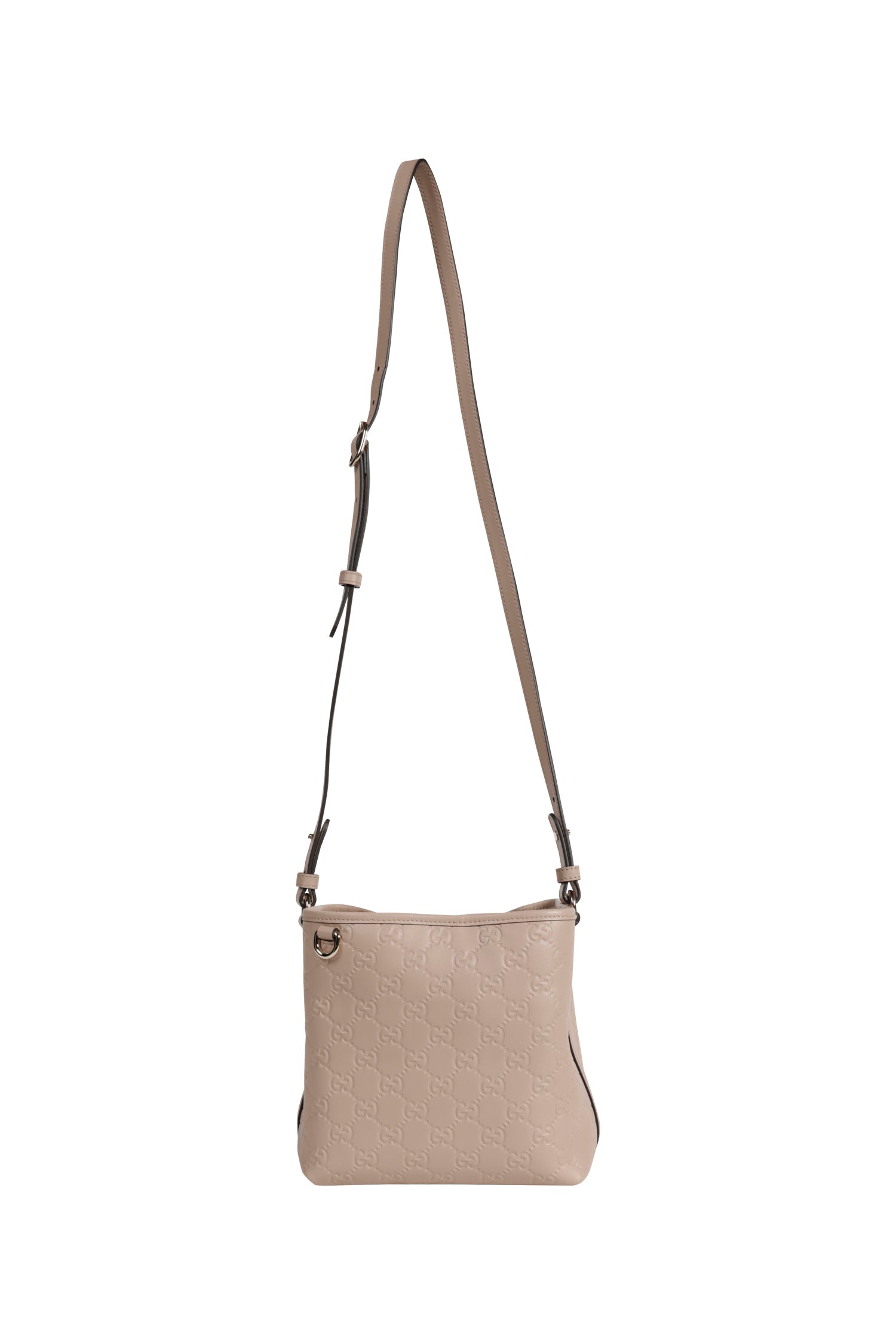 Gg Emblem Small Bucket Bag Gucci – Гарантія оригінальності – боковий вид