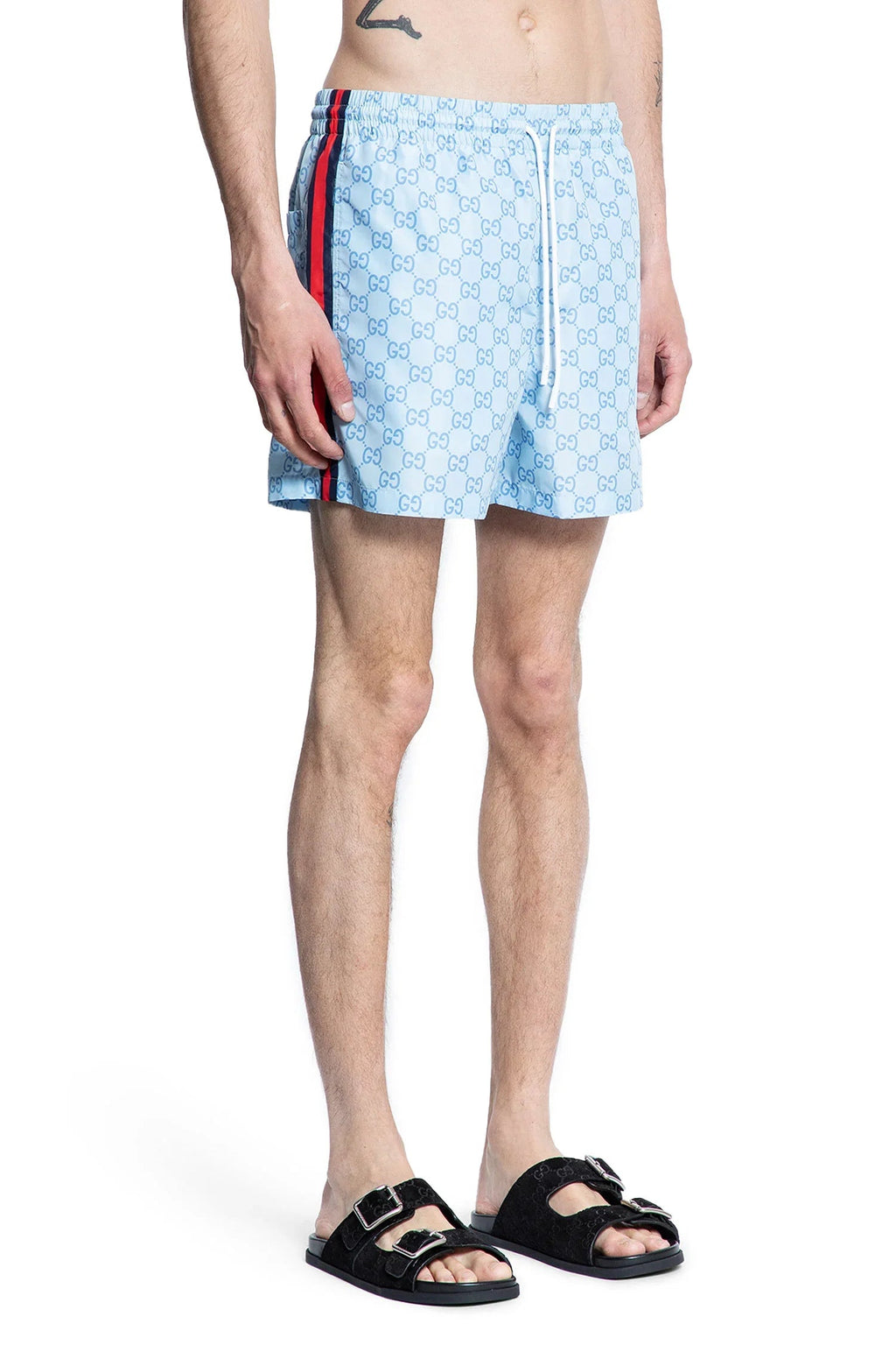Оригінальна Gg Poplin Tech Swim Shorts Gucci – детальний вид