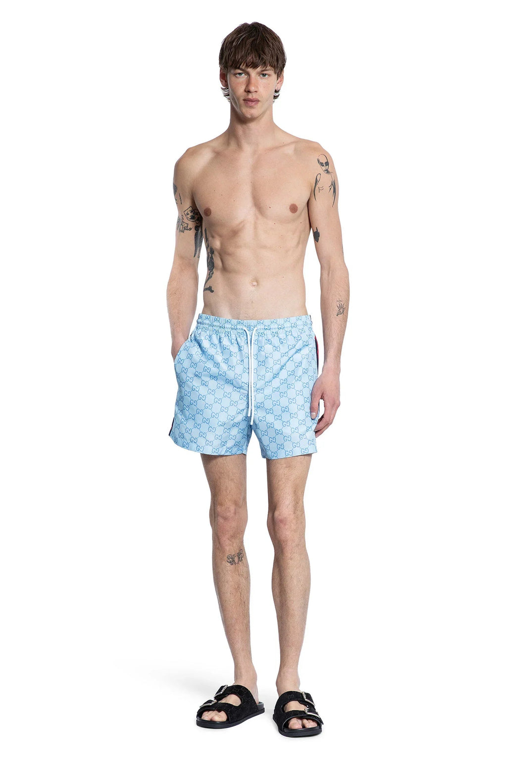 Оригінальна Gg Poplin Tech Swim Shorts Gucci – вид 6