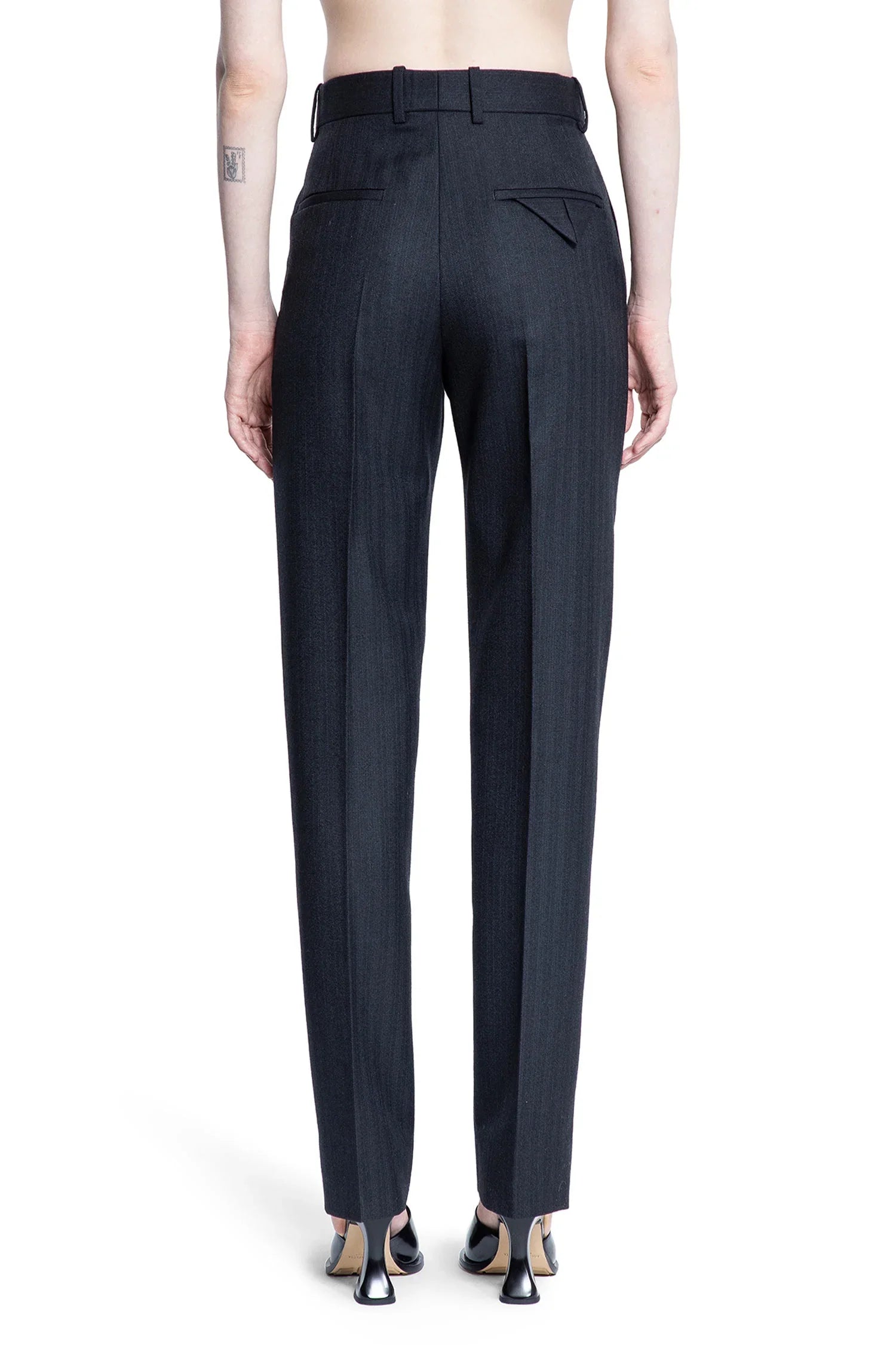 Оригінальна Subtle Striped Wool Pants Bottega veneta – збільшений вид