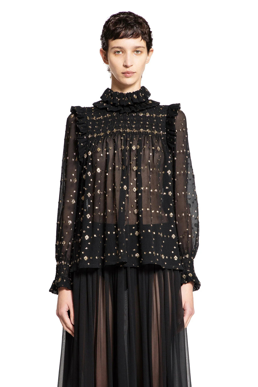 Оригінальна Losange Fil Coupé Blouse Saint laurent – вид ззаду