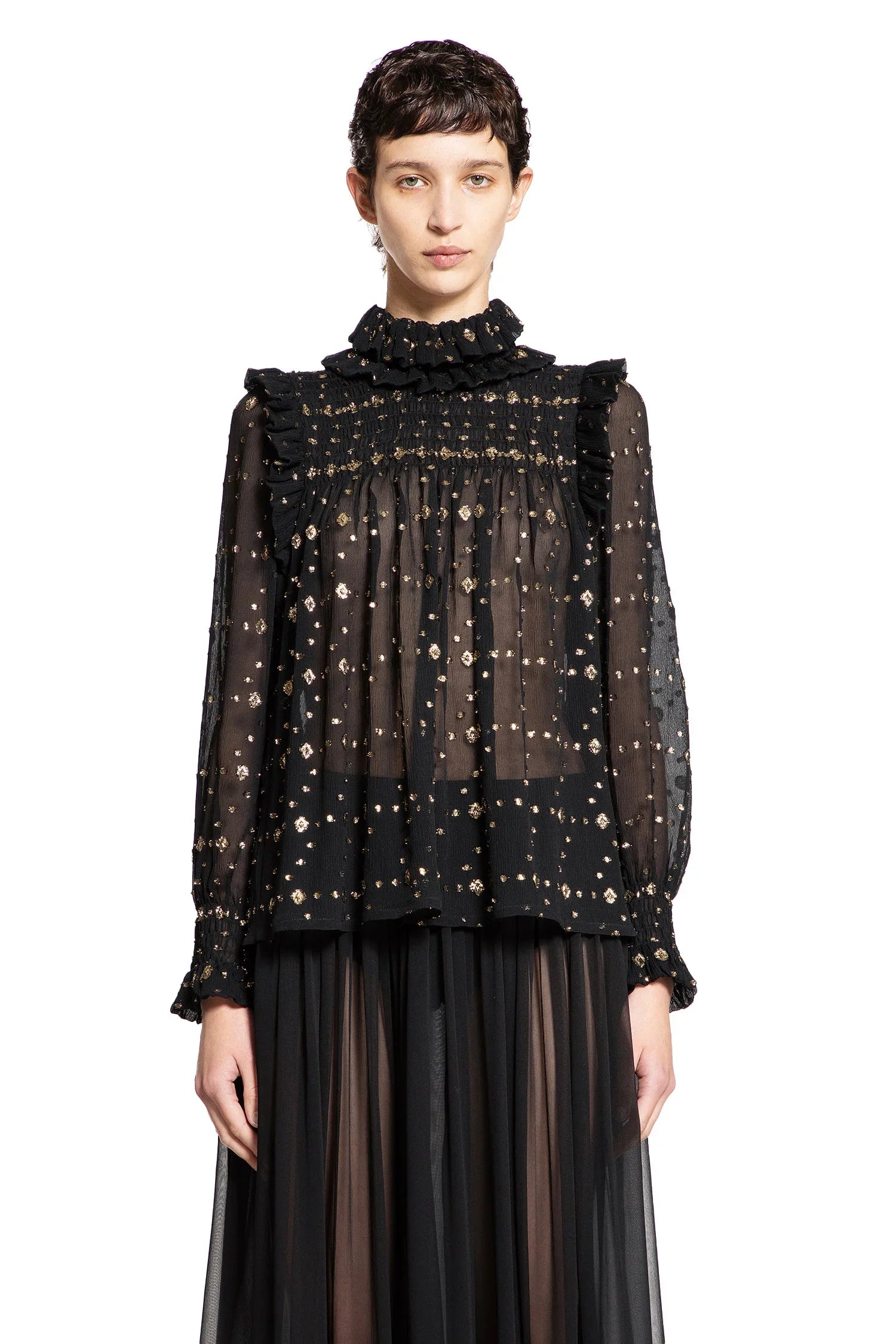 Оригінальна Losange Fil Coupé Blouse Saint laurent – вид ззаду