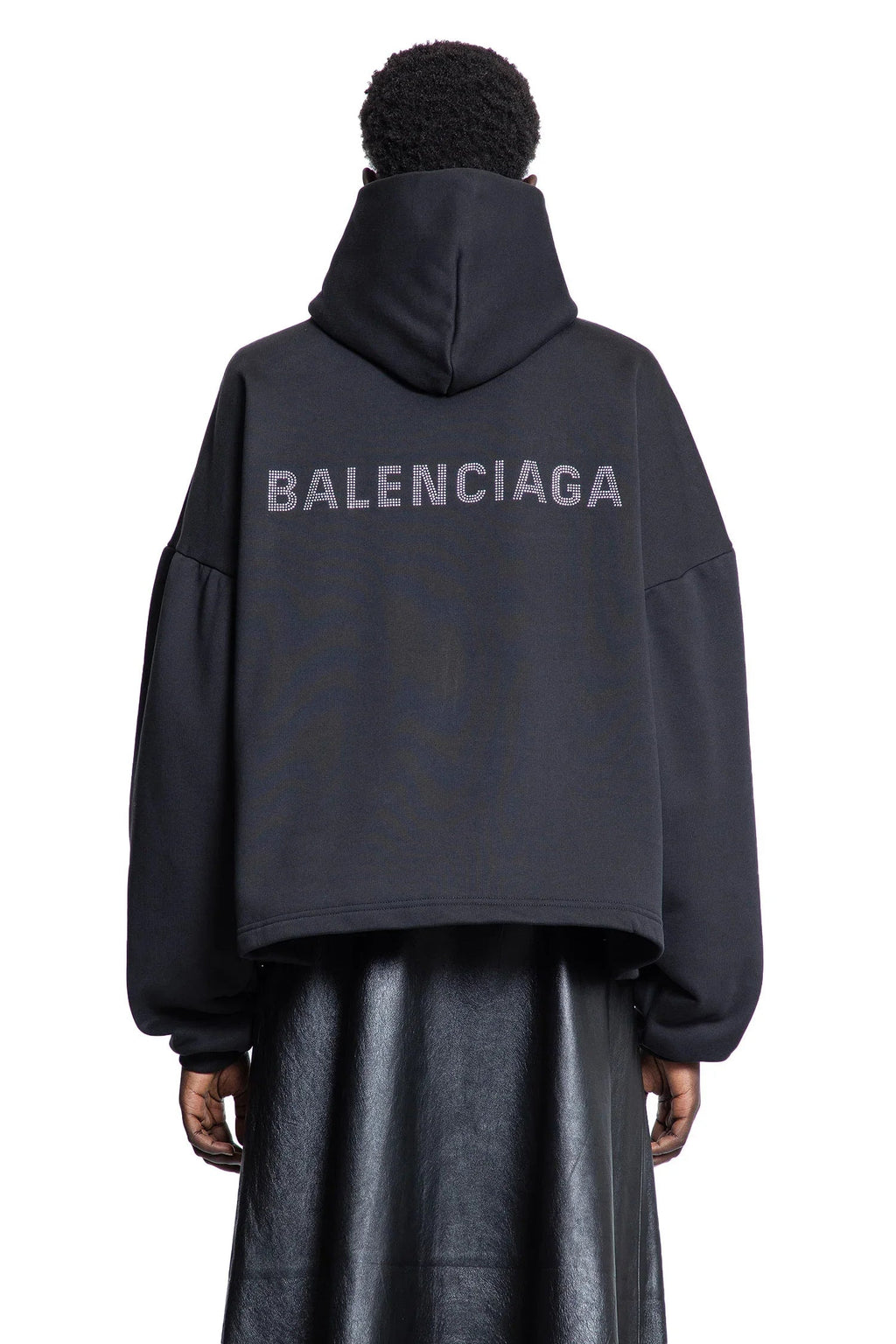 Back Strass Cropped Hoodie Balenciaga – Гарантія оригінальності – збільшений вид