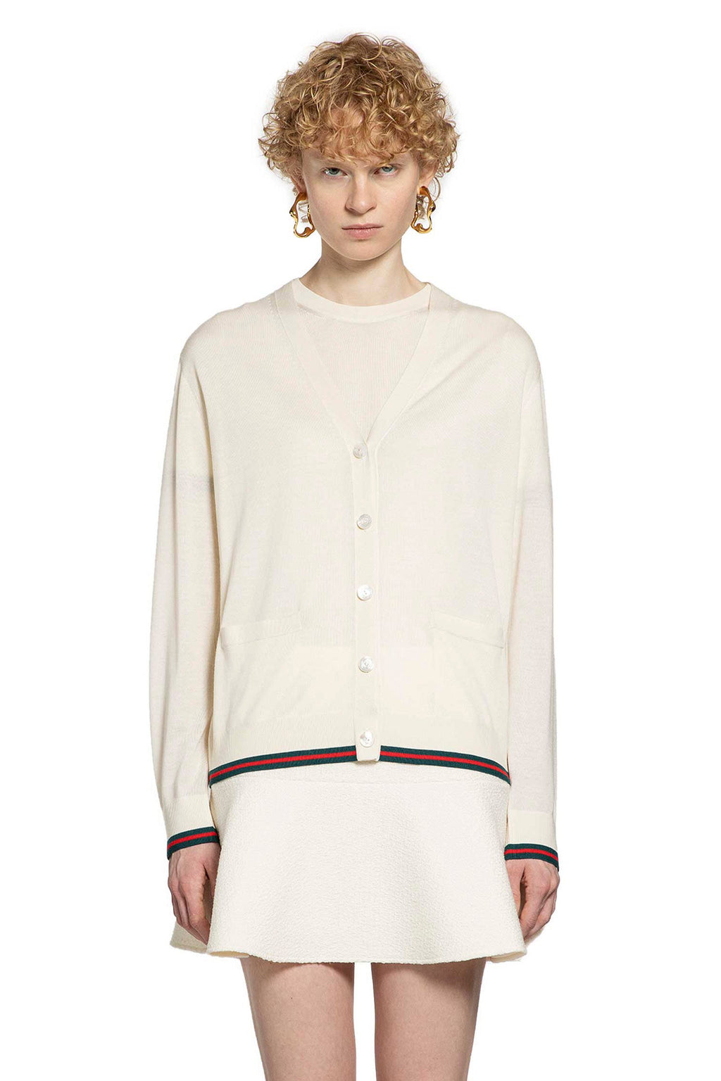 Оригінальна V-Neck Cardigan Gucci – вид ззаду