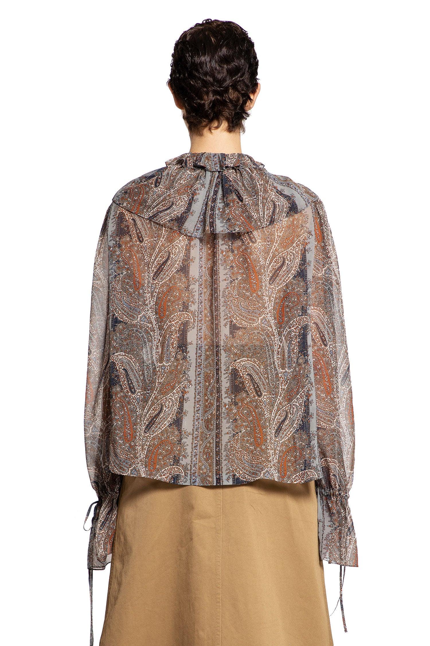 Paisley Blouse In Georgette Cashmere Saint laurent оригінал – Купити в Україні – збільшений вид