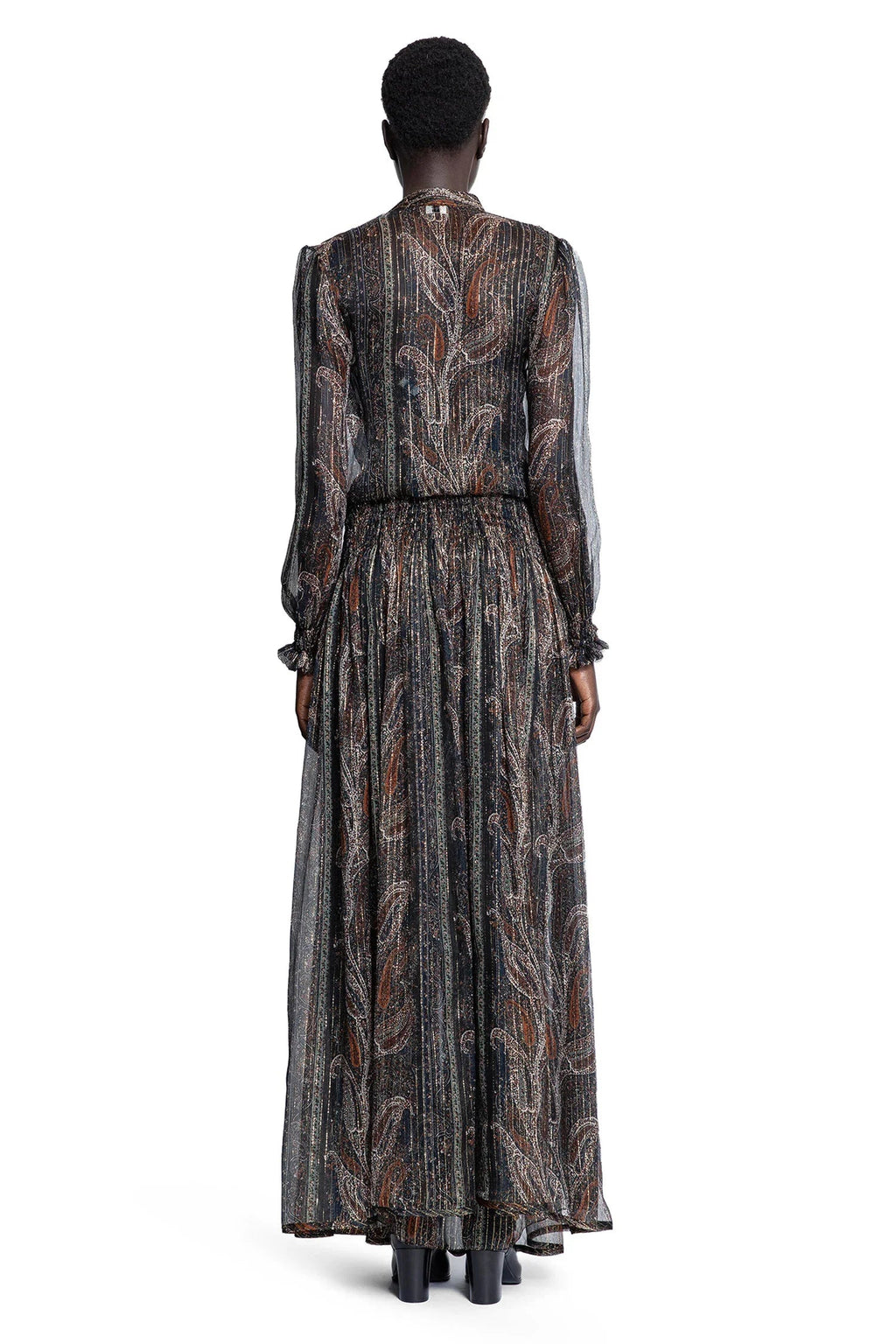 Lavallière Long Dress In Paisley Silk Saint laurent оригінал – Купити в Україні – збільшений вид
