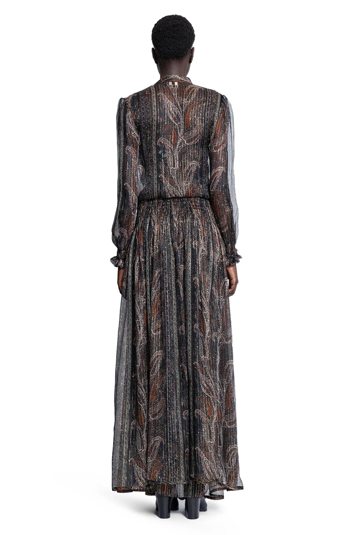 Lavallière Long Dress In Paisley Silk Saint laurent оригінал – Купити в Україні – збільшений вид