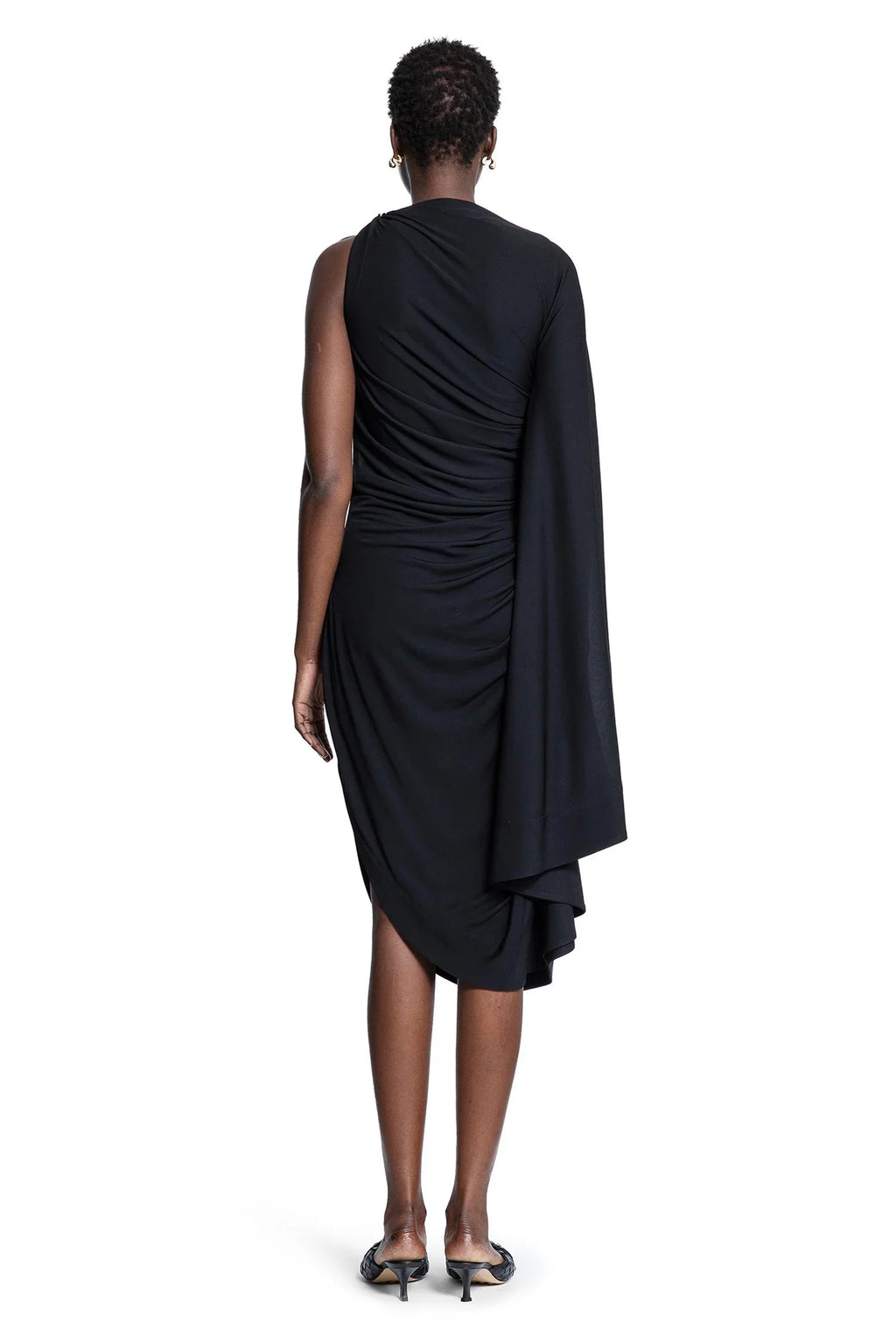 Оригінальна Viscose Jersey Draped Dress Bottega veneta – збільшений вид