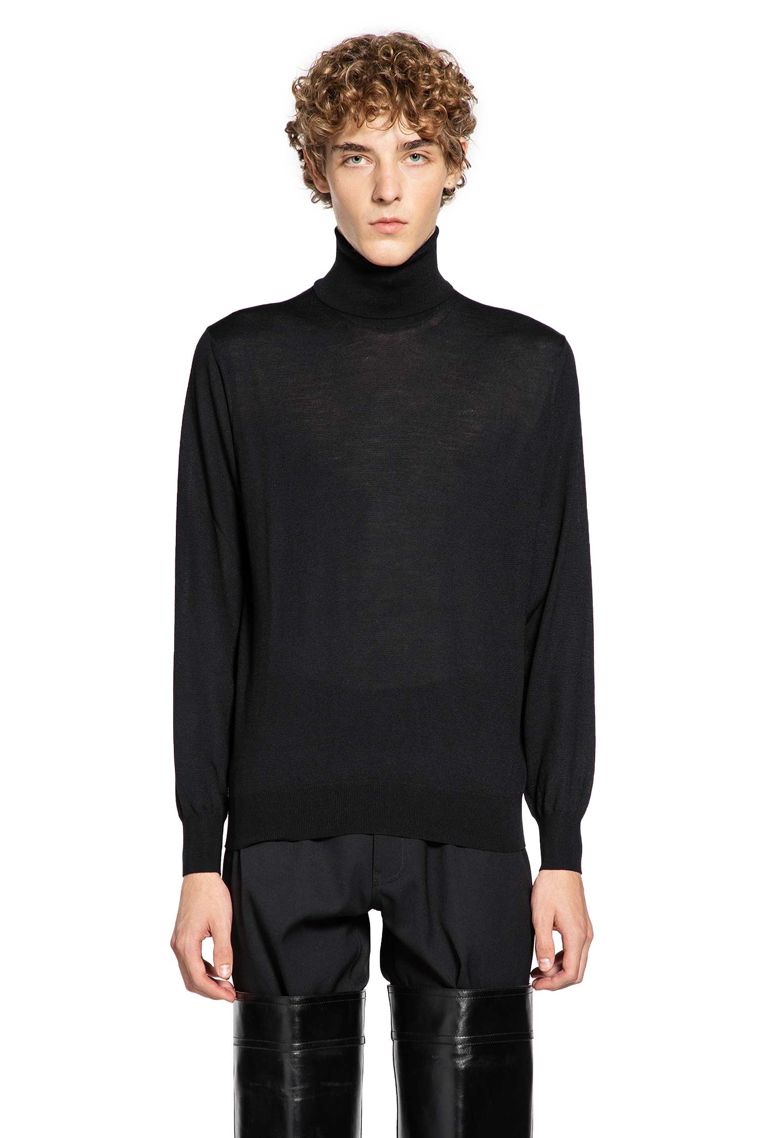 Turtleneck Knitwear In Cotton Saint laurent оригінал – Купити в Україні – вид ззаду