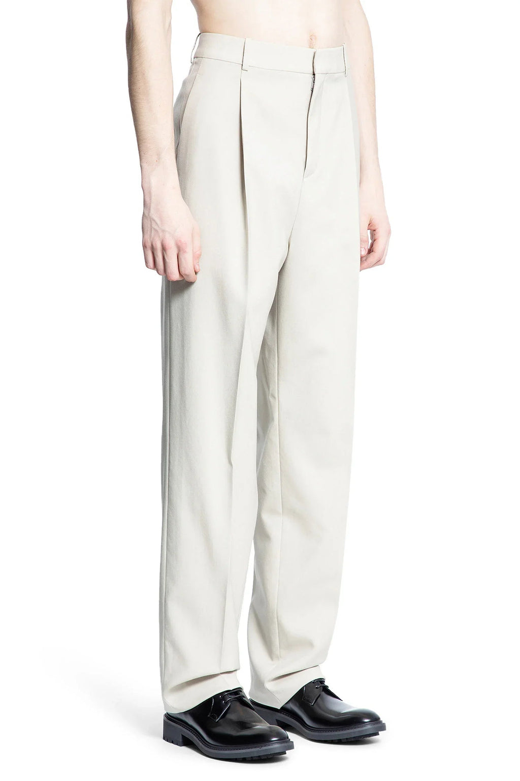 Оригінальна Pleated Wool Carrot Pants Saint laurent – детальний вид