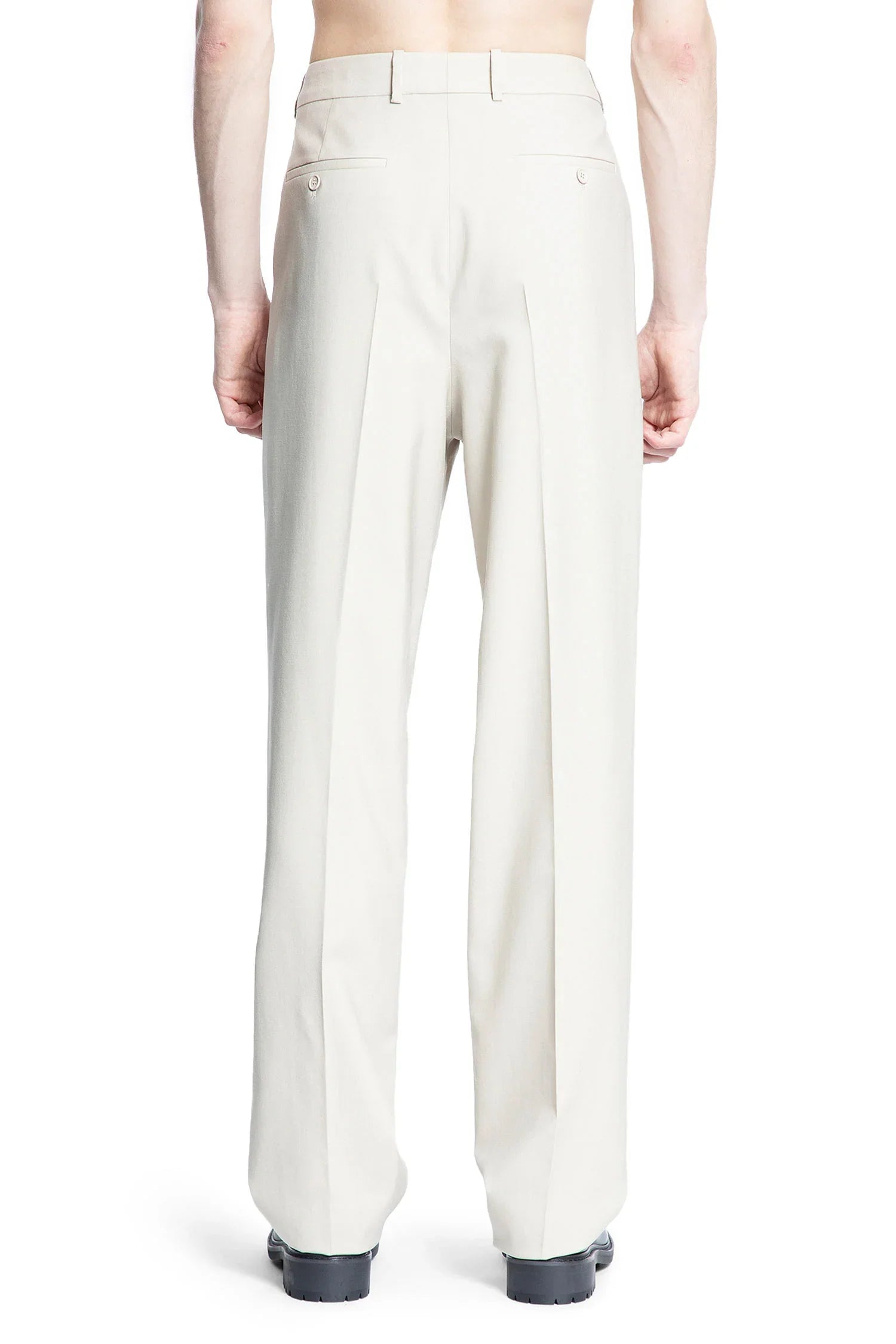Оригінальна Pleated Wool Carrot Pants Saint laurent – збільшений вид