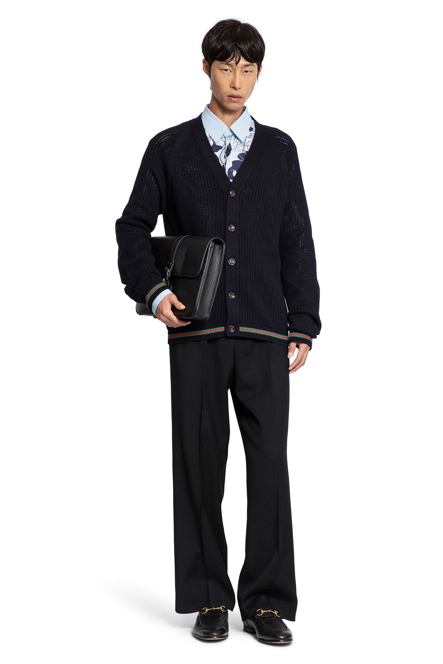 Floral And Pinstripe Shirt Gucci – Гарантія оригінальності – збільшений вид