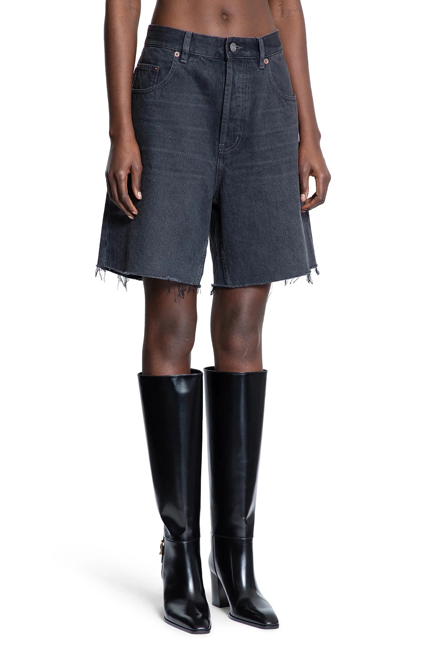 Bermuda Shorts In Denim Saint laurent оригінал – Купити в Україні – детальний вид
