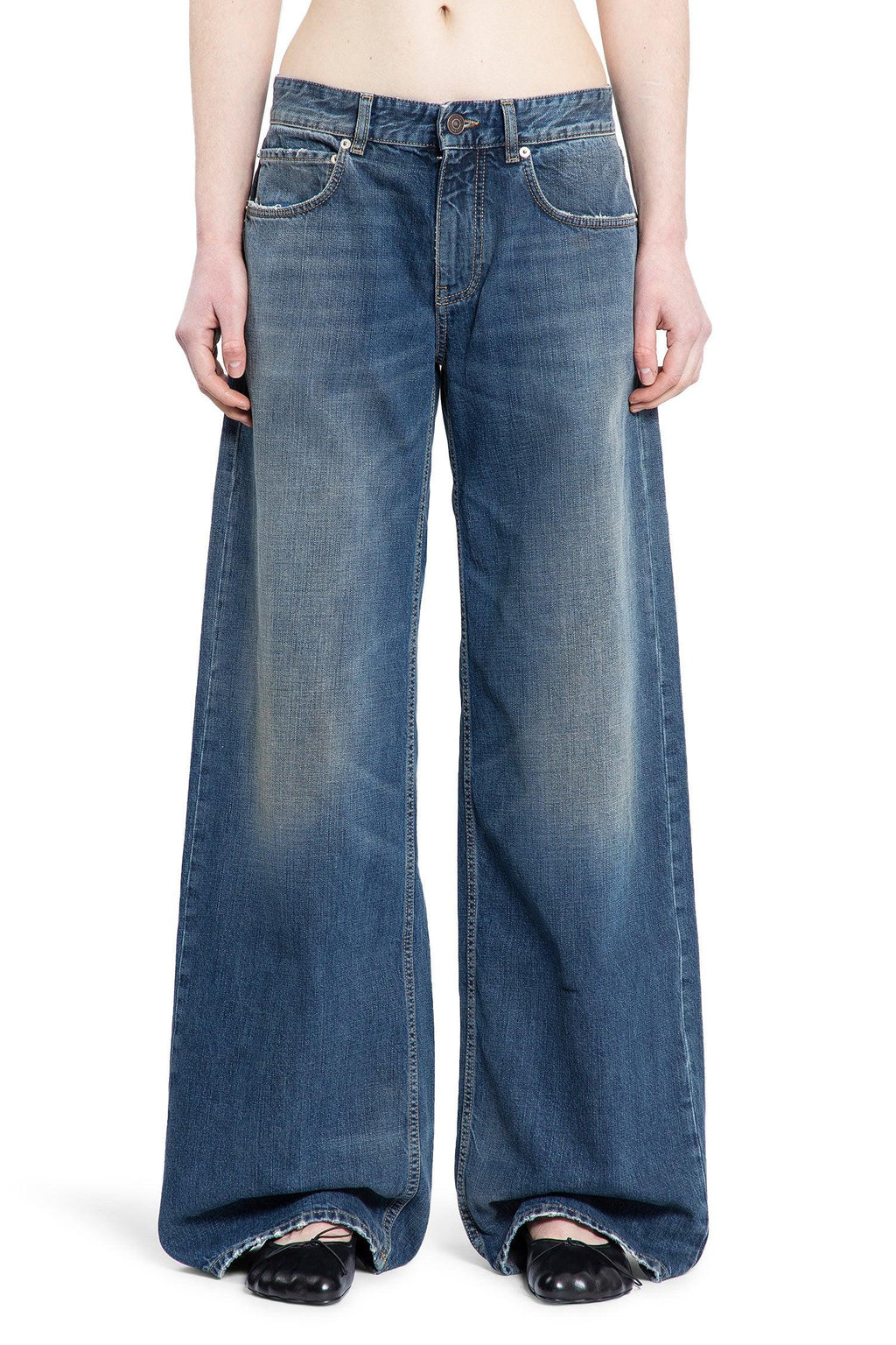 Оригінальна Wide Leg Baggy Jeans Balenciaga – вид ззаду