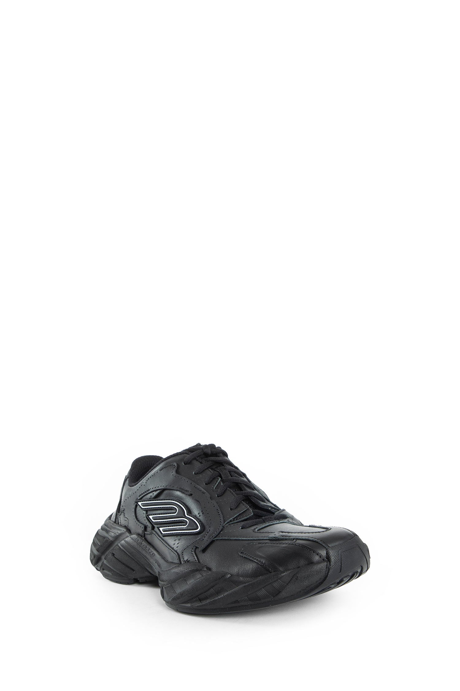 Оригінальна Monday Sneakers In Leather Balenciaga – вид ззаду