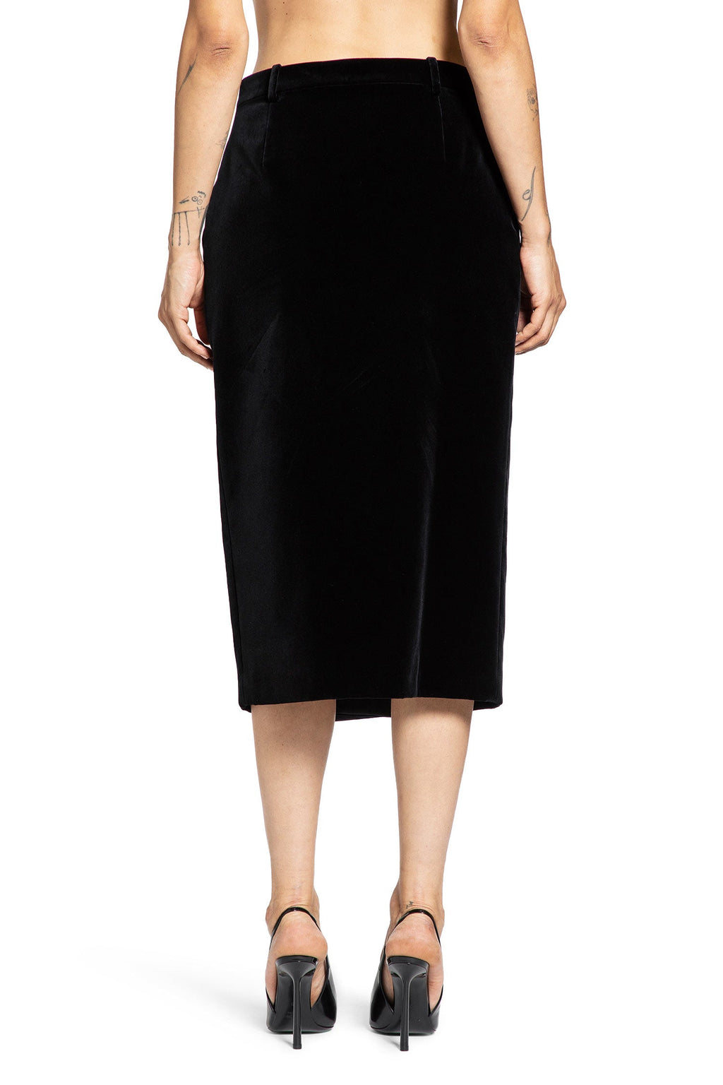 MIDI Wrap Skirt In Cotton Velvet Saint laurent оригінал – Купити в Україні – збільшений вид