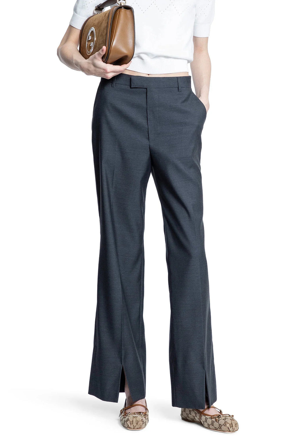 Оригінальна Flared Tailored Trousers Gucci – боковий вид