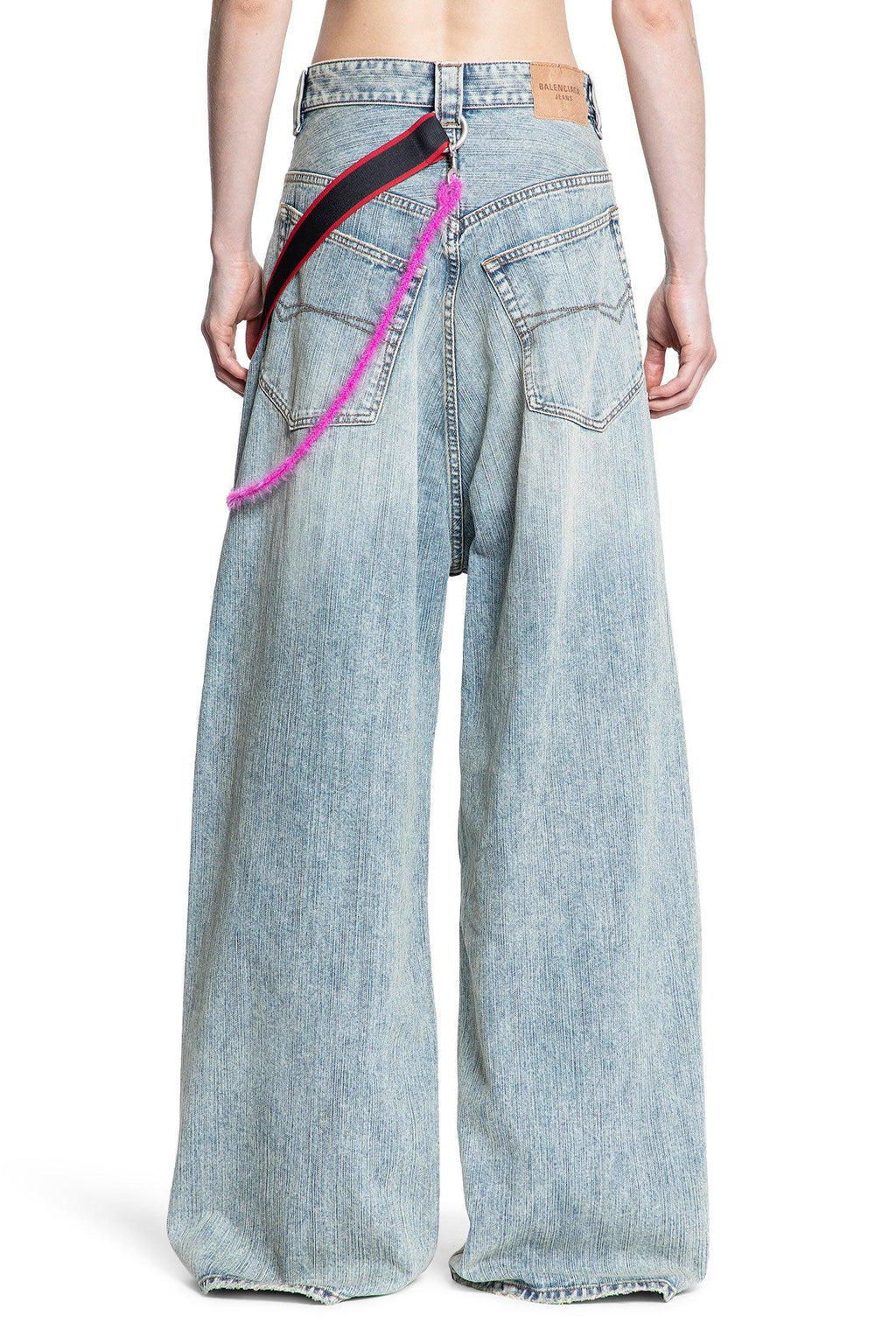 Оригінальна Charms Baggy Pants In Cotton Denim Balenciaga – збільшений вид