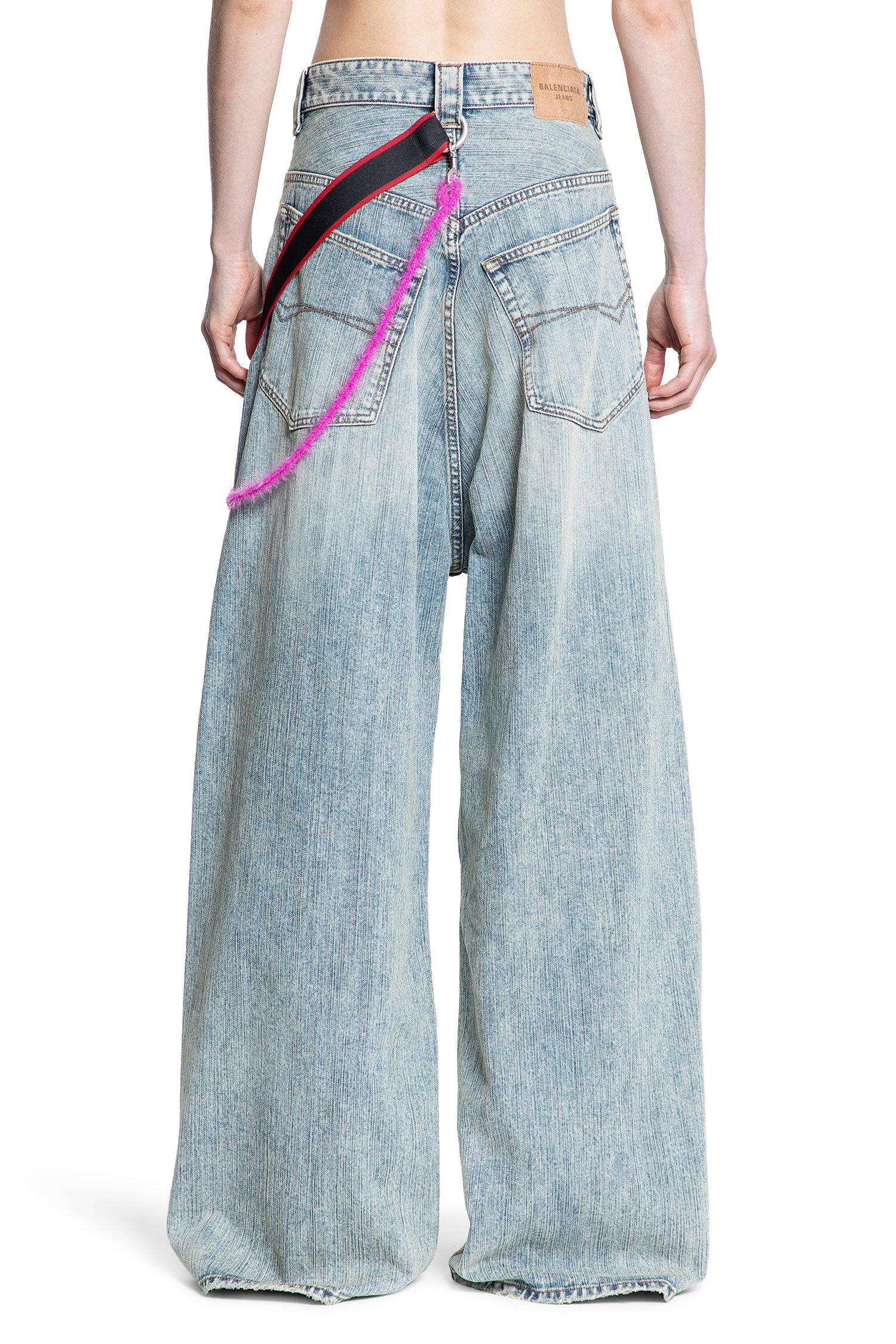 Оригінальна Charms Baggy Pants In Cotton Denim Balenciaga – збільшений вид