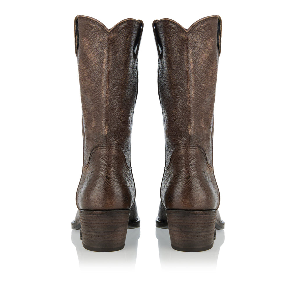 Оригінальна Leather Cowboy Boots Miu miu – вид 7