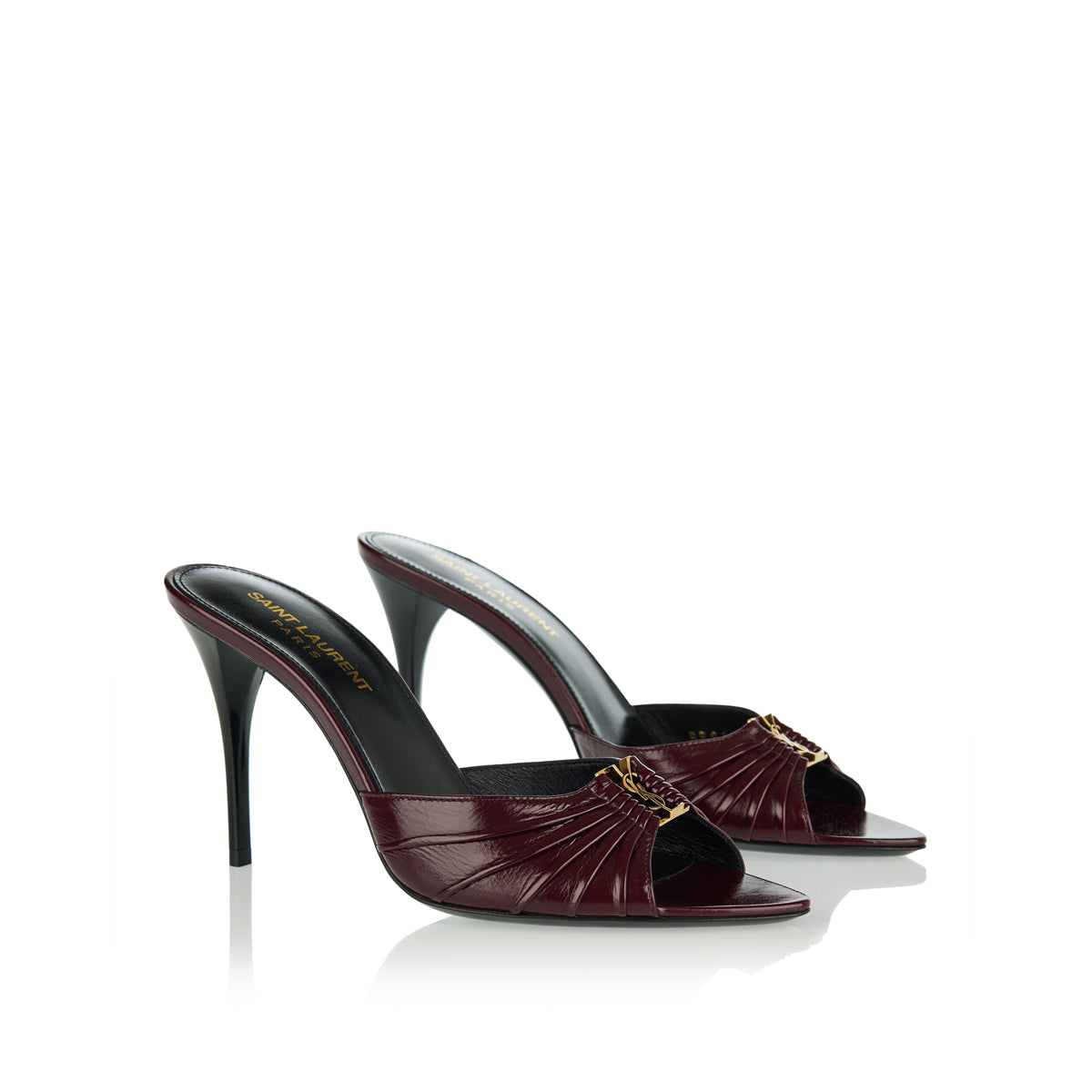 Babylone Leather Mules Saint laurent оригінал – Купити в Україні – вид ззаду