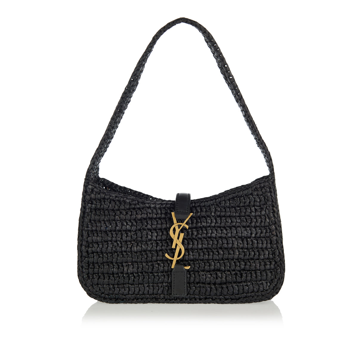 Le 5 À 7 Mini Raffia Shoulder Bag Saint laurent – Гарантія оригінальності – боковий вид