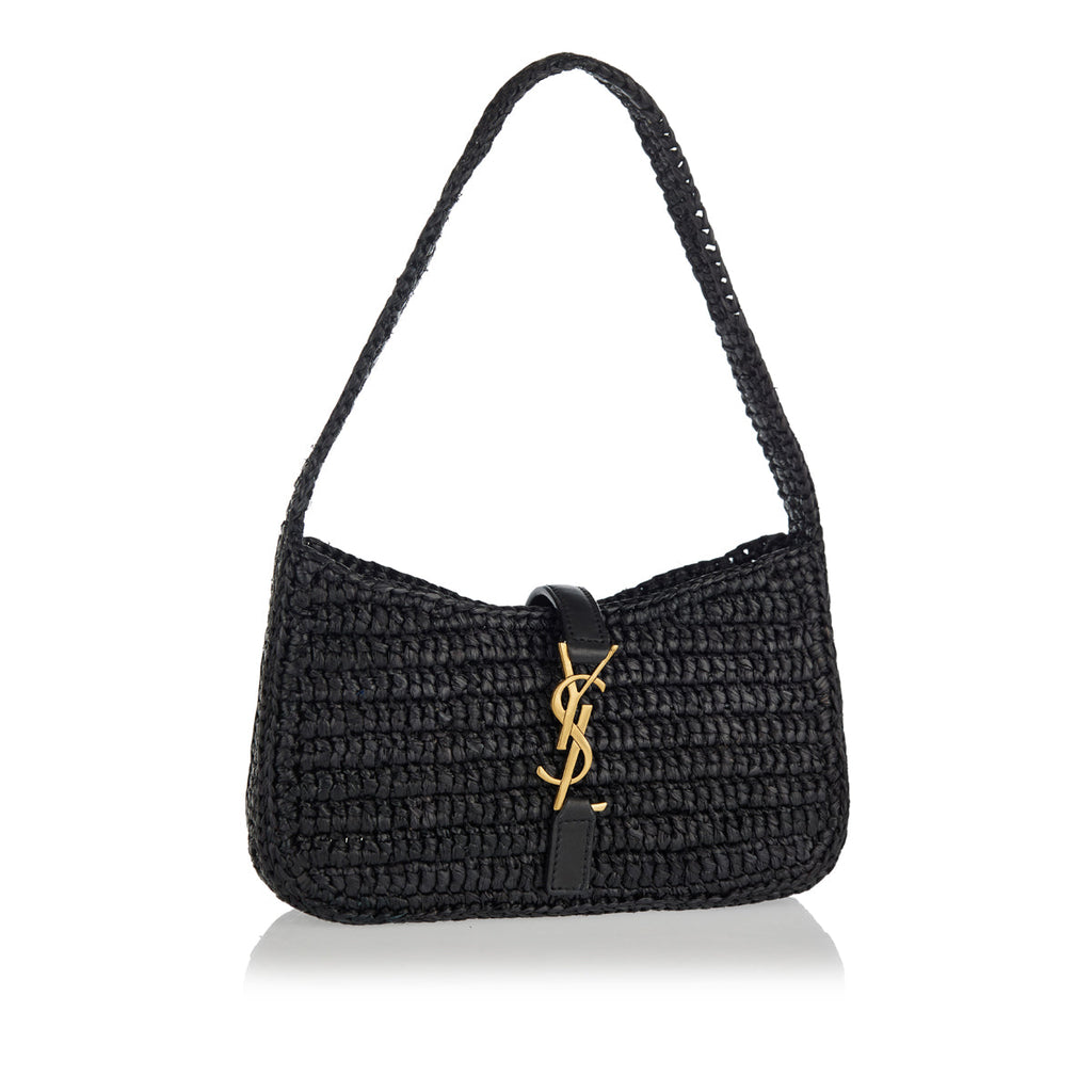 Le 5 À 7 Mini Raffia Shoulder Bag Saint laurent – Гарантія оригінальності – вид ззаду