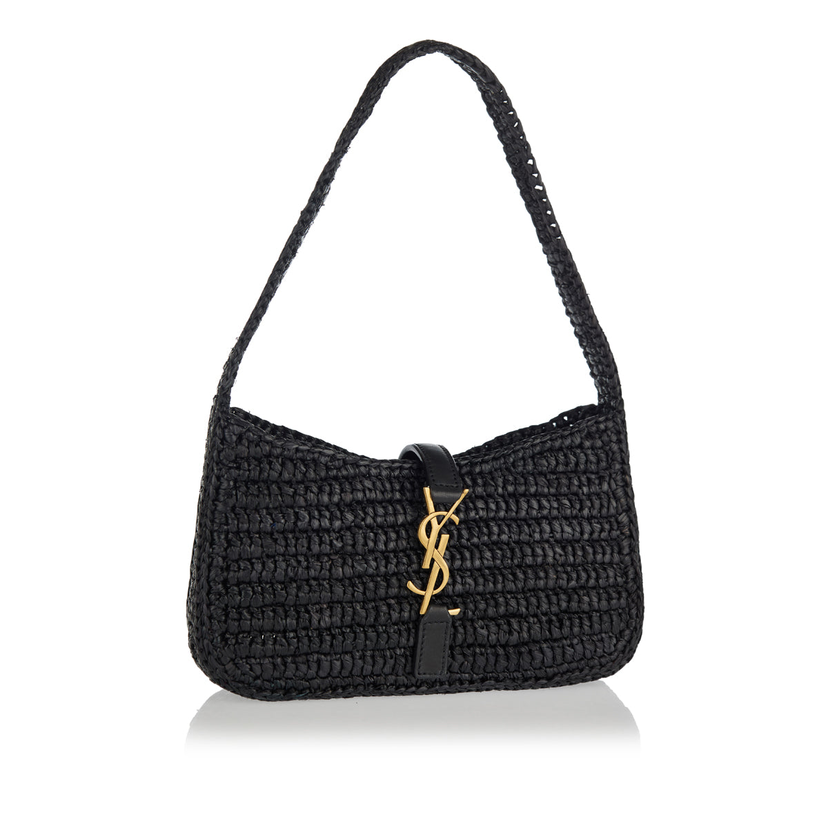 Le 5 À 7 Mini Raffia Shoulder Bag Saint laurent – Гарантія оригінальності – вид ззаду