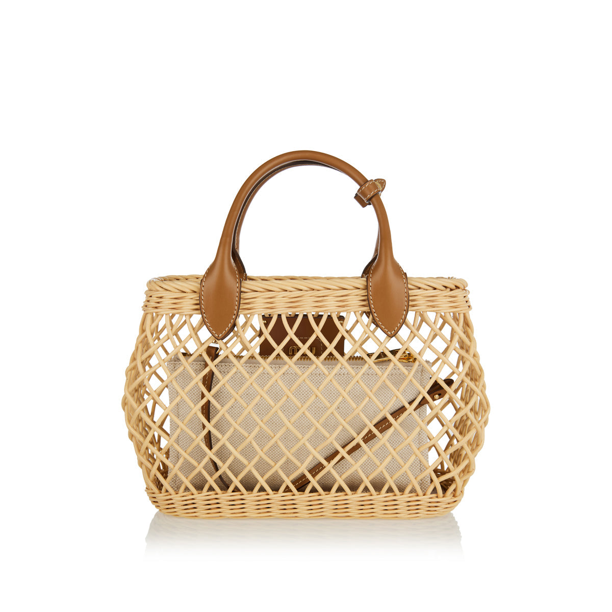 Wicker Top Handle Bag Miu miu – Гарантія оригінальності – збільшений вид