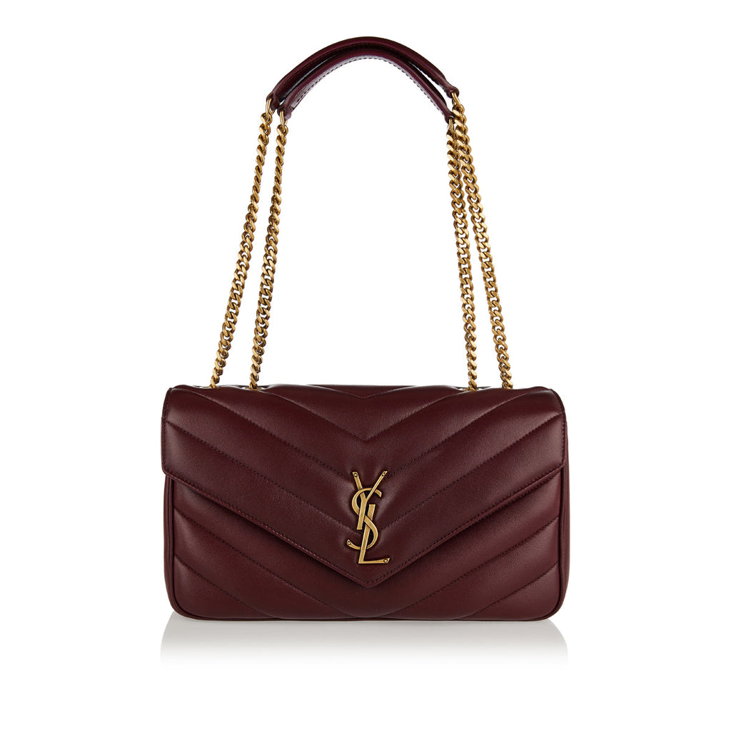 Оригінальна Loulou Medium Matelassé Shoulder Bag Saint laurent – боковий вид