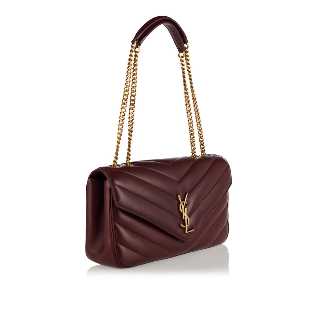 Оригінальна Loulou Medium Matelassé Shoulder Bag Saint laurent – вид ззаду