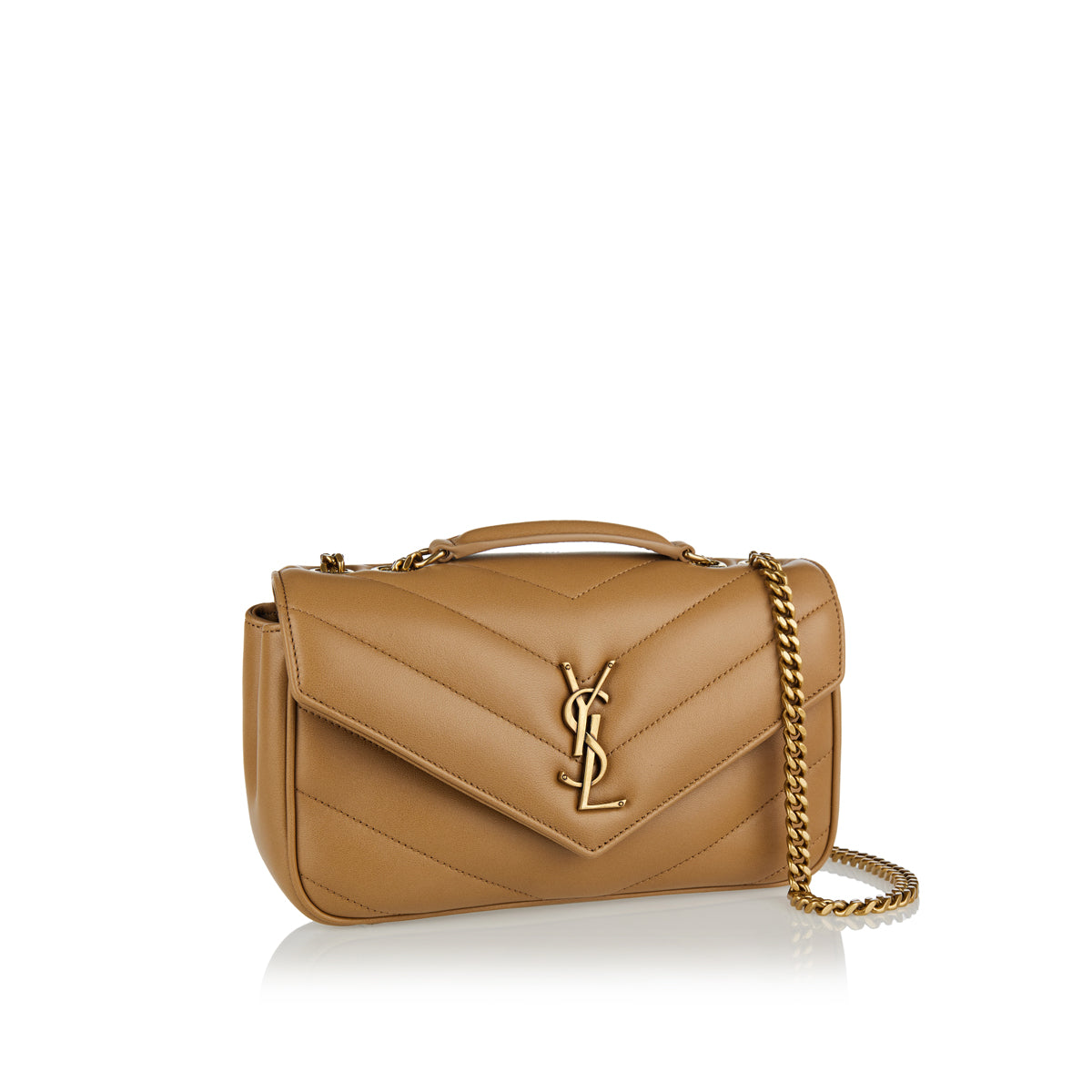 Loulou Small Matelassé Shoulder Bag Saint laurent – Гарантія оригінальності – вид ззаду