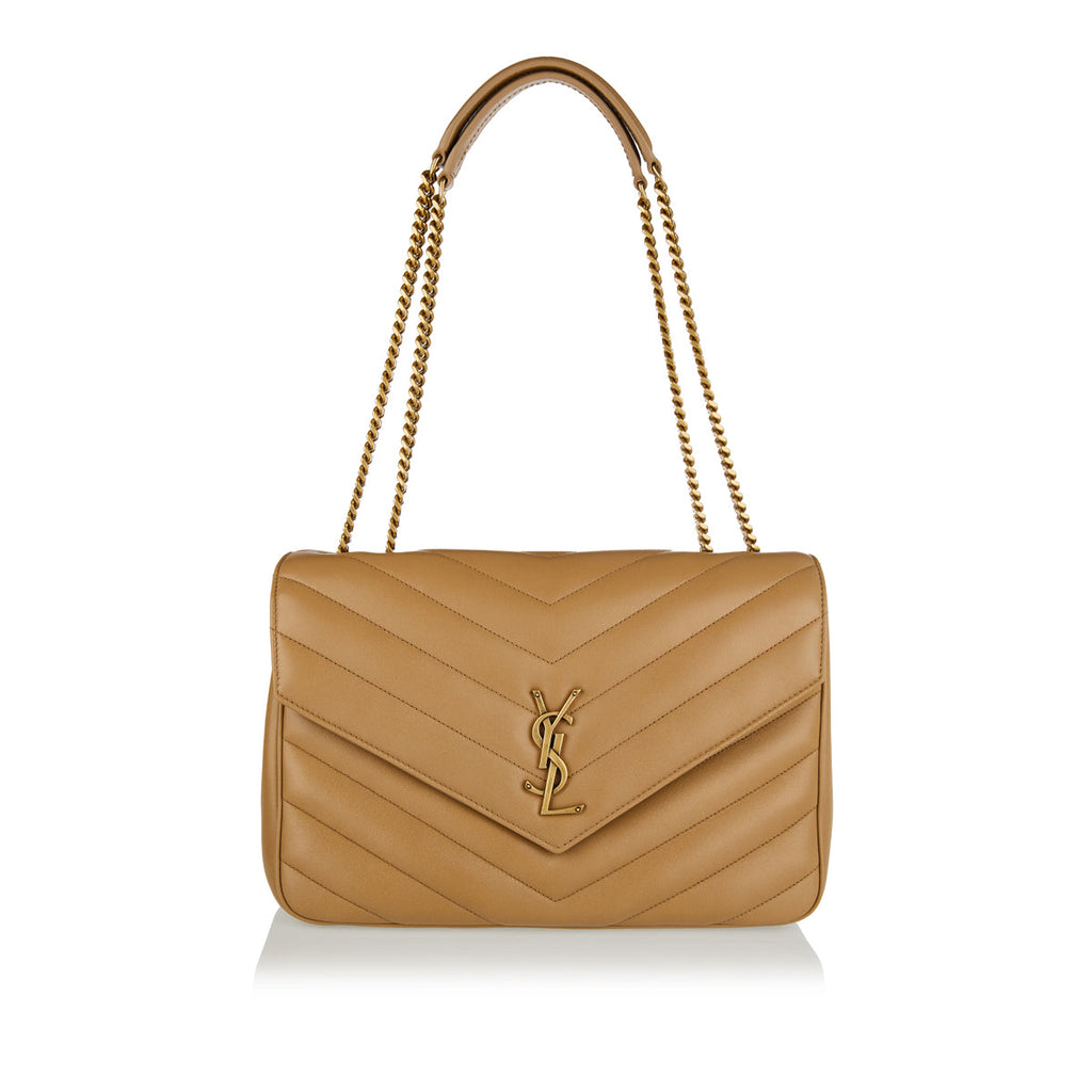 Loulou Large Bag In Matelassé Shoulder Bag Saint laurent оригінал – Купити в Україні – боковий вид