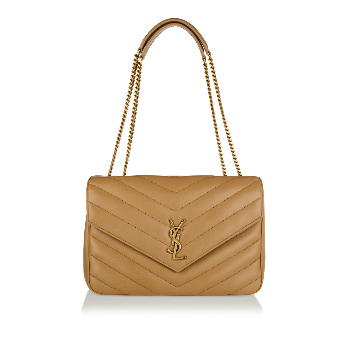 Loulou Large Bag In Matelassé Shoulder Bag Saint laurent оригінал – Купити в Україні – боковий вид