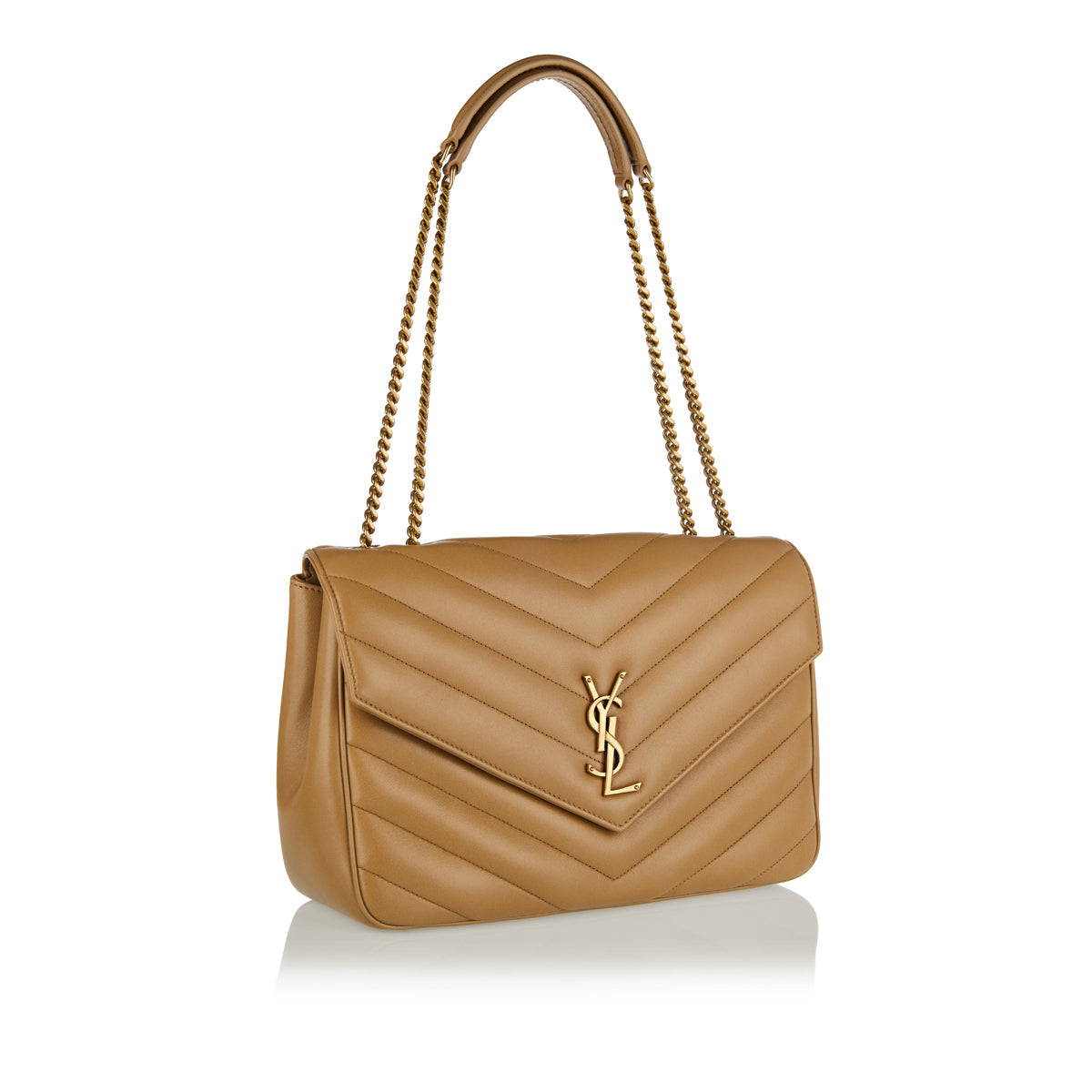 Loulou Large Bag In Matelassé Shoulder Bag Saint laurent оригінал – Купити в Україні – вид ззаду