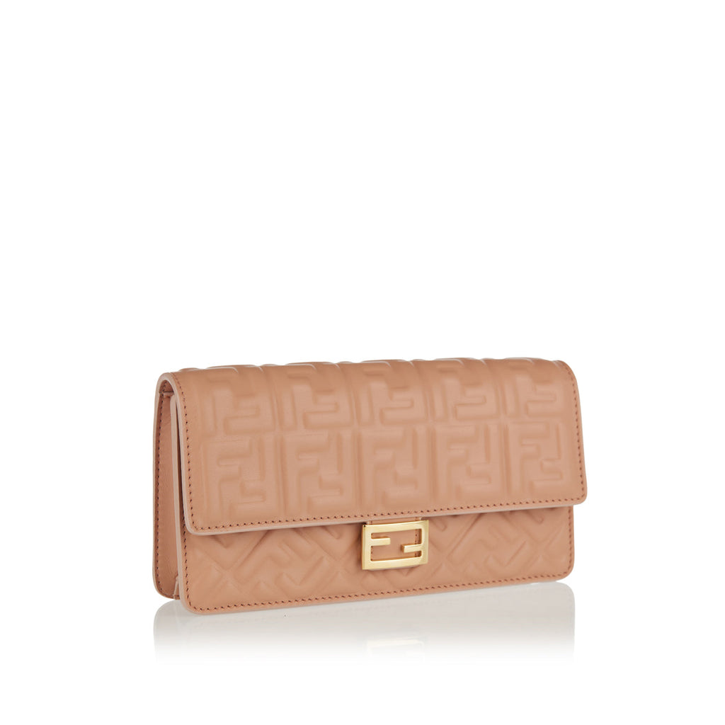 Baguette Ff Embossed Chain Linked Wallet Fendi оригінал – Купити в Україні – вид ззаду