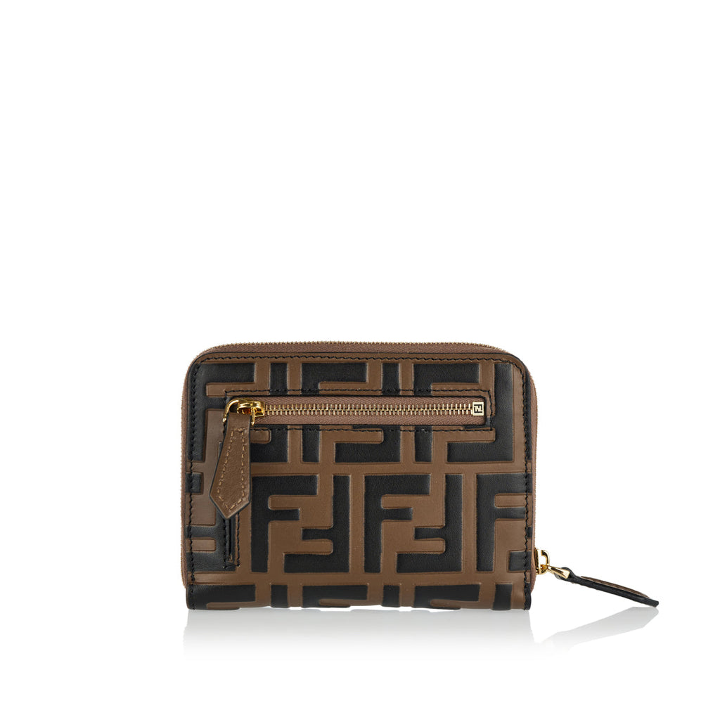 Оригінальна Ff Diamonds Zip Around Leather Wallet Fendi – детальний вид