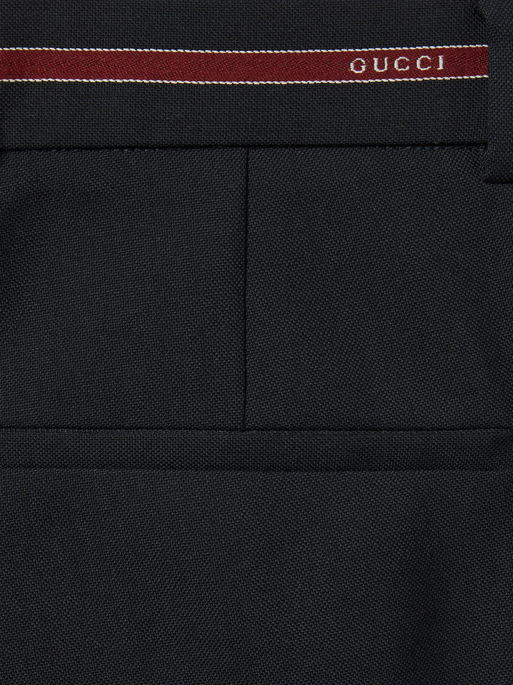 Оригінальна Wool pant with selvedge detail GUCCI – вид ззаду